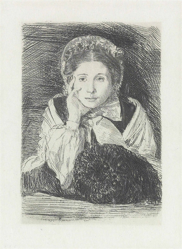 Edgar Degas — Маргарита Дега, сестра художника (Рид и Шапиро, 14 мая)