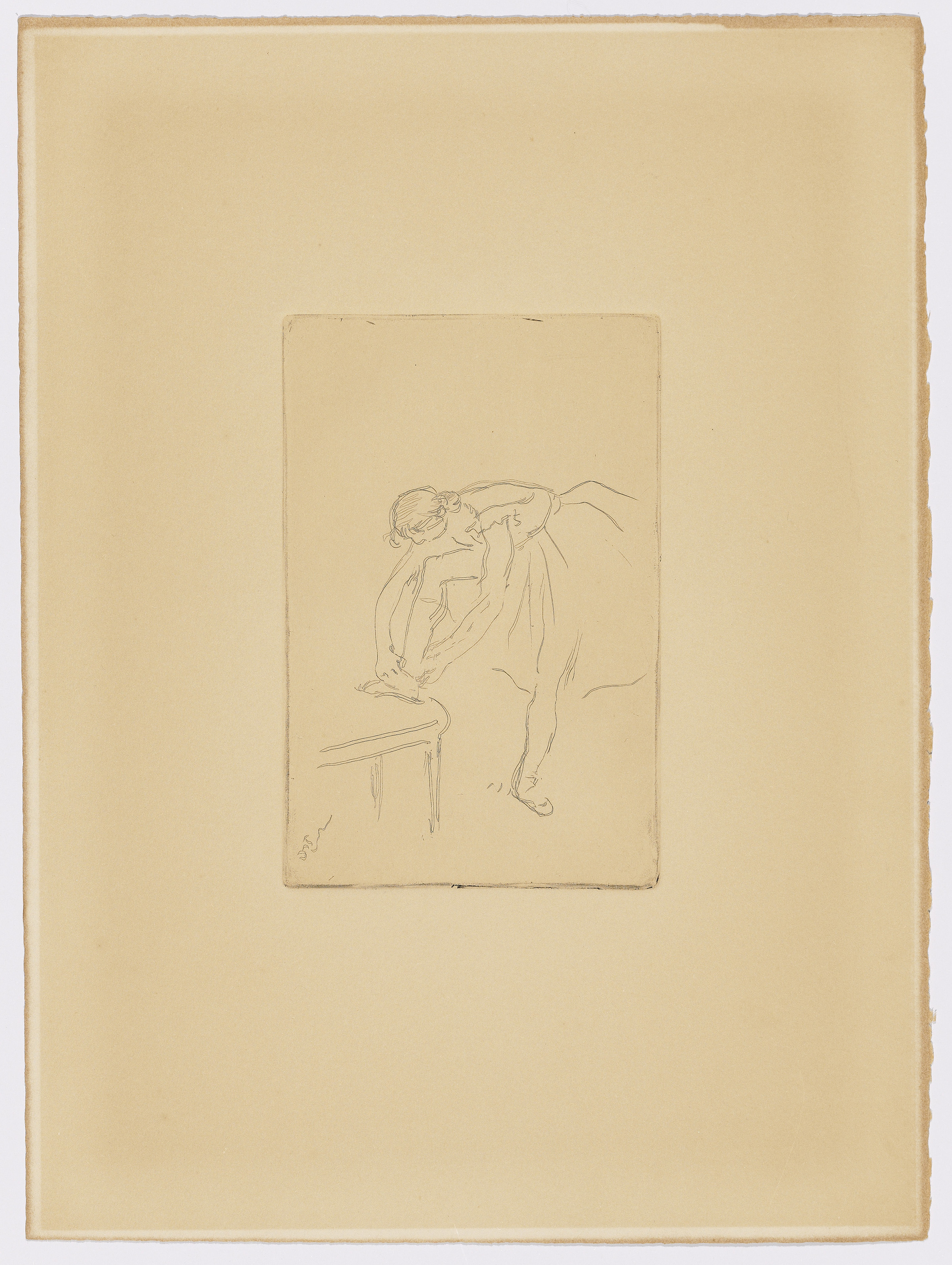 Edgar Degas — Танцовщица встретила своего сына Шоссона