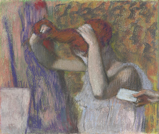 Edgar Degas — Женская прическа, настоящая