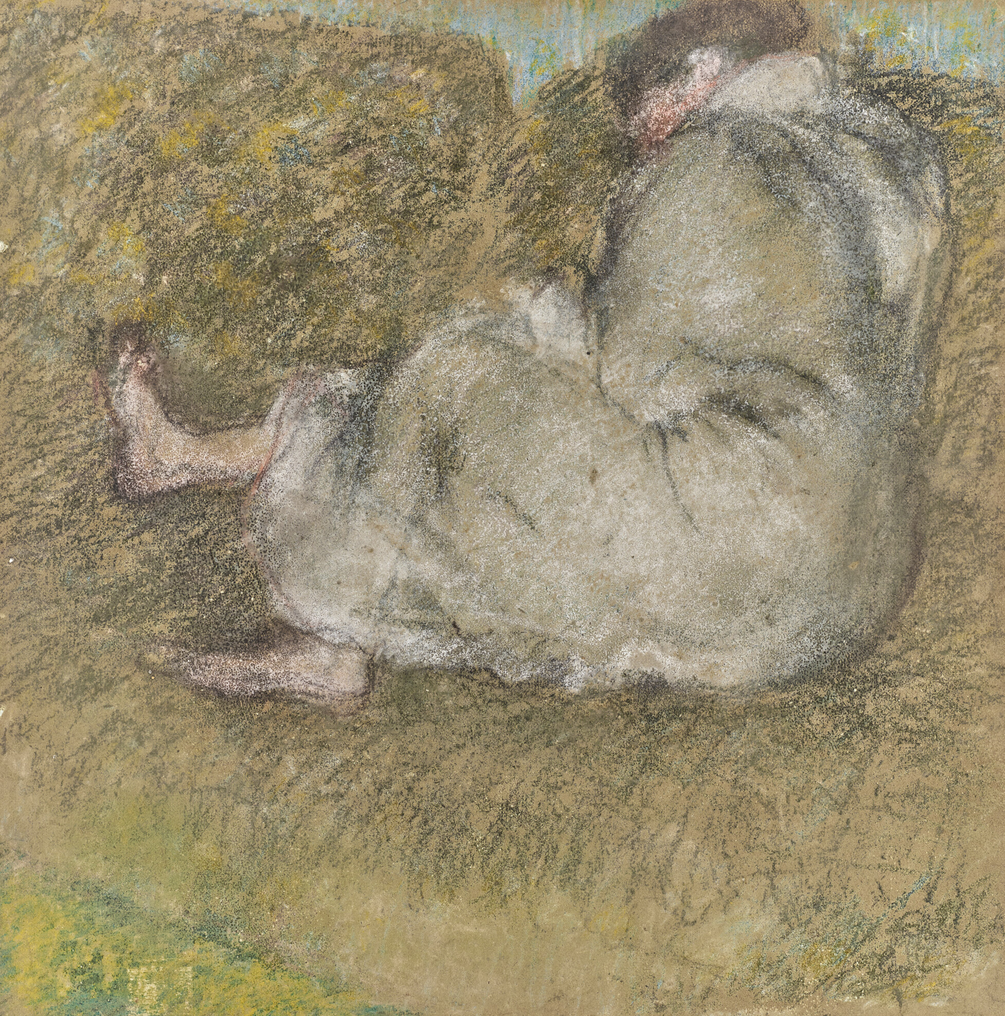 Edgar Degas — Женская поза на диване
