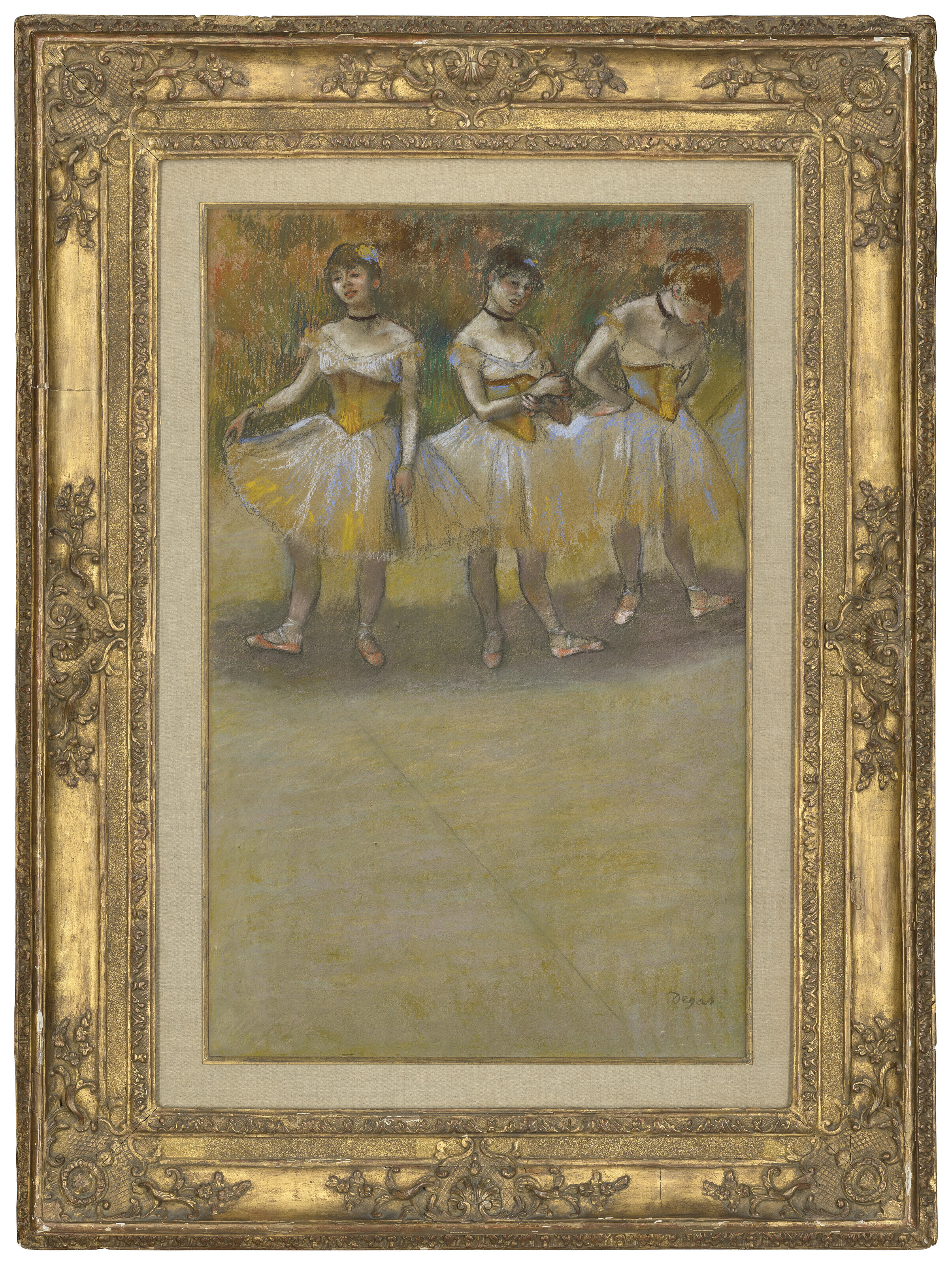 Edgar Degas — Трое танцовщиц, изображение 2