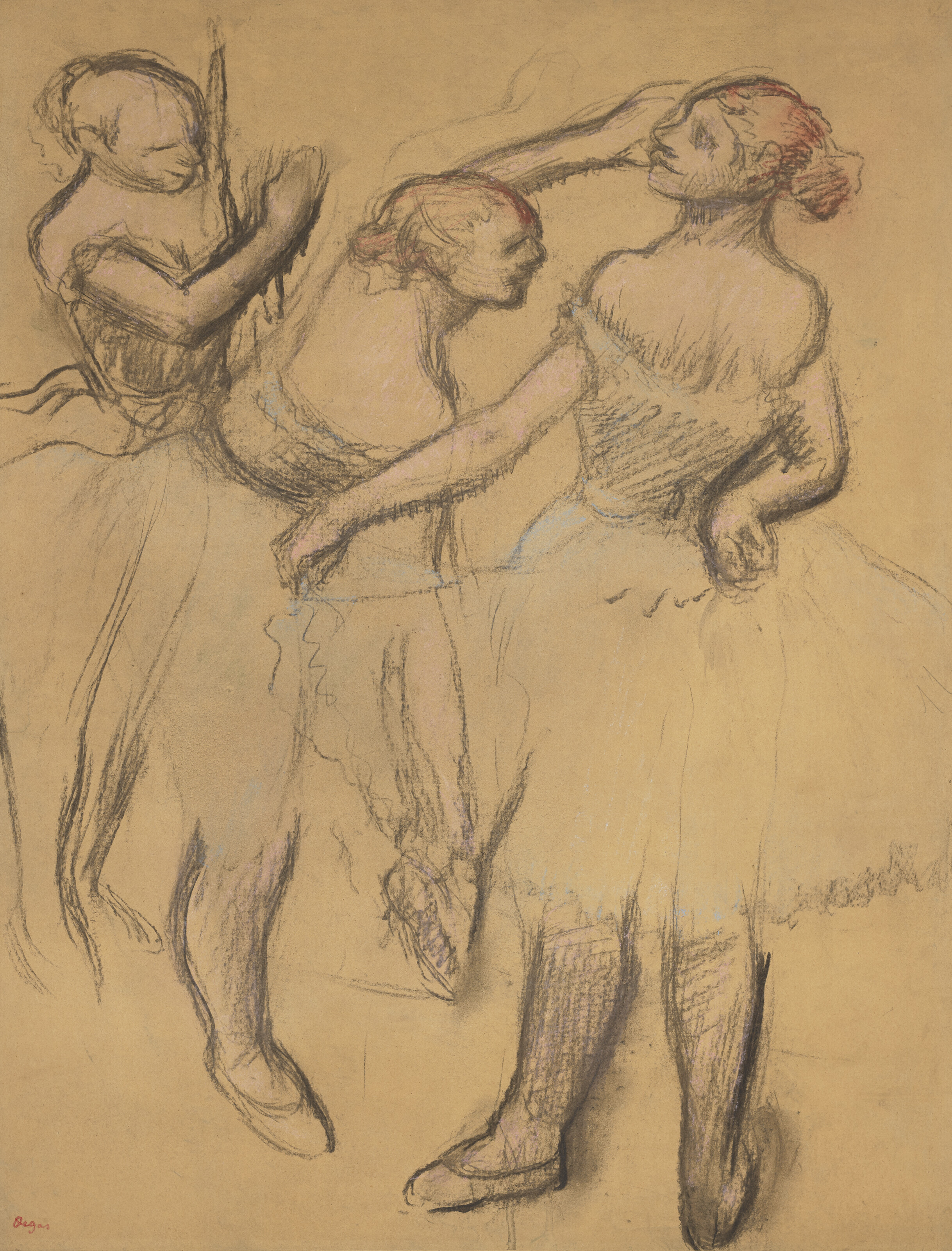 Edgar Degas — Трое танцовщиц