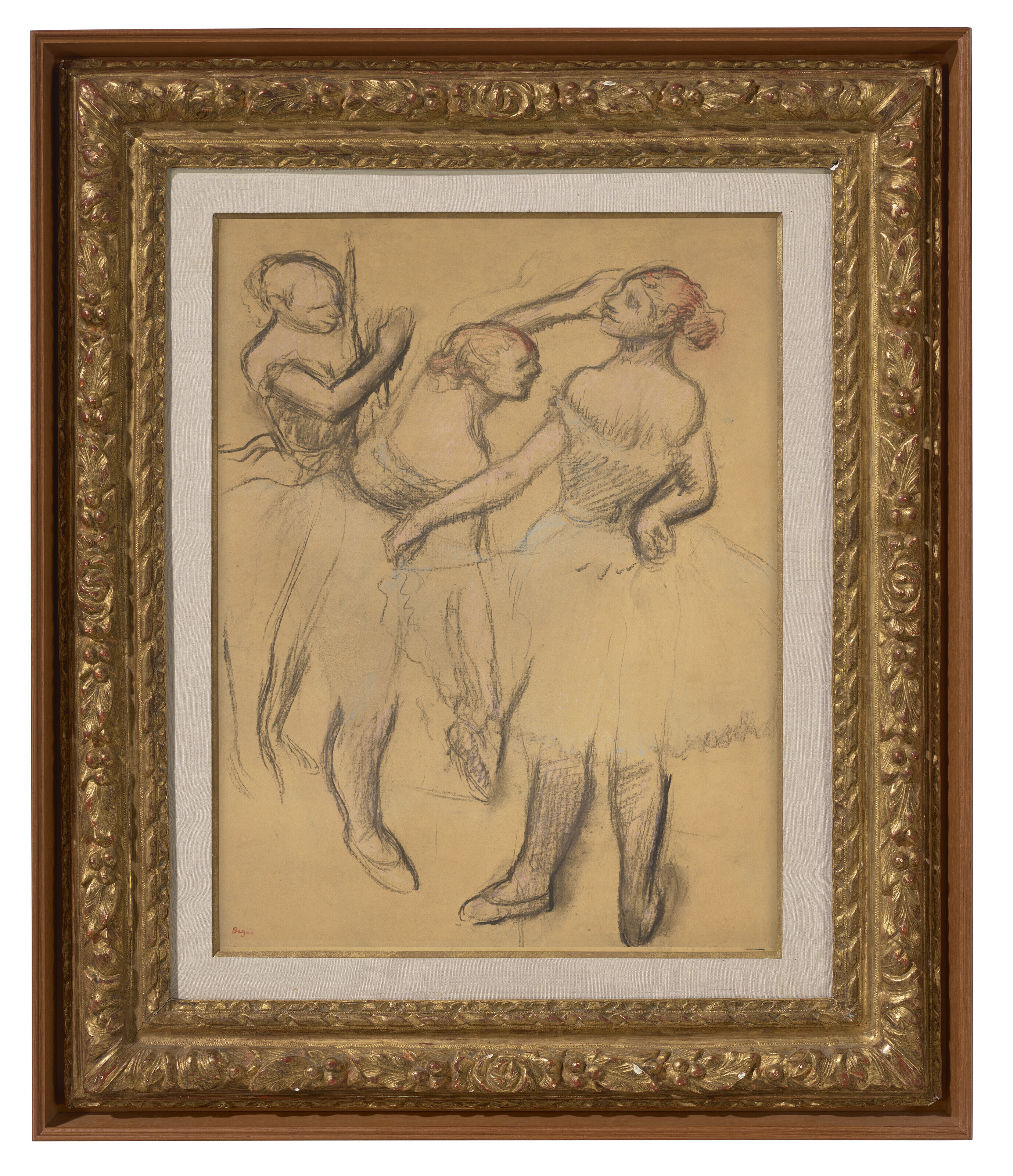 Edgar Degas — Трое танцовщиц, изображение 2