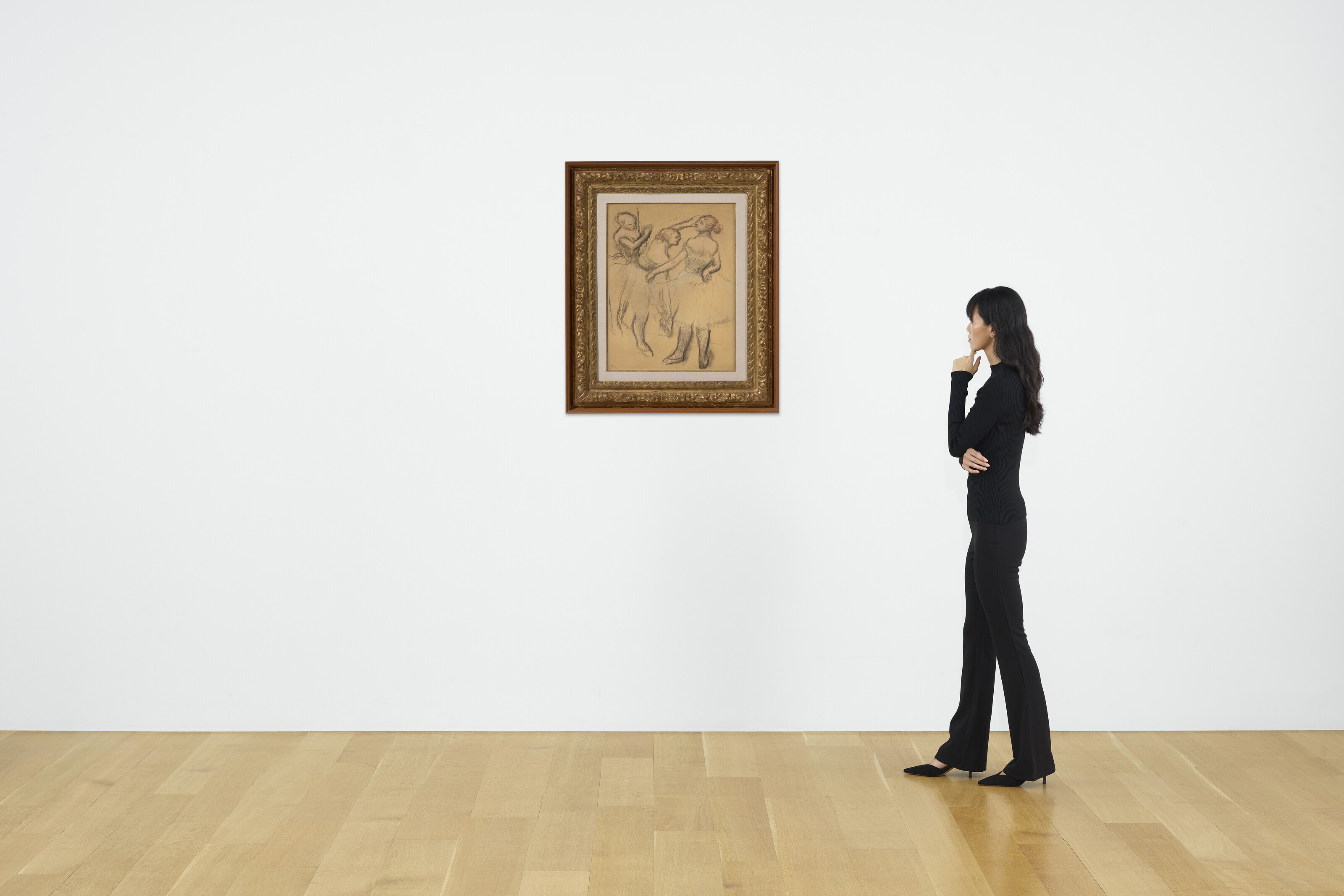 Edgar Degas — Трое танцовщиц, изображение 4