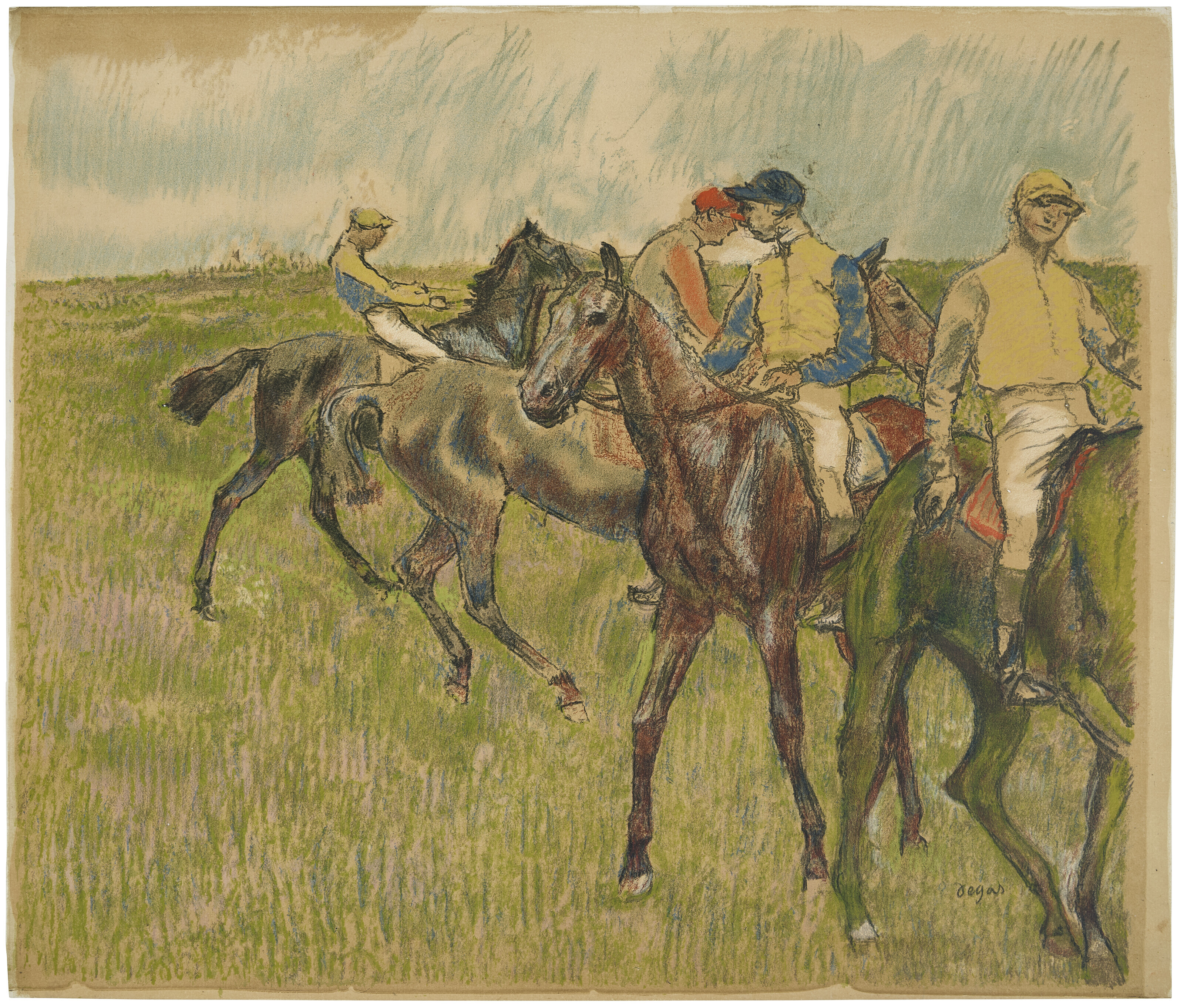 Edgar Degas — Группа из трех отпечатков