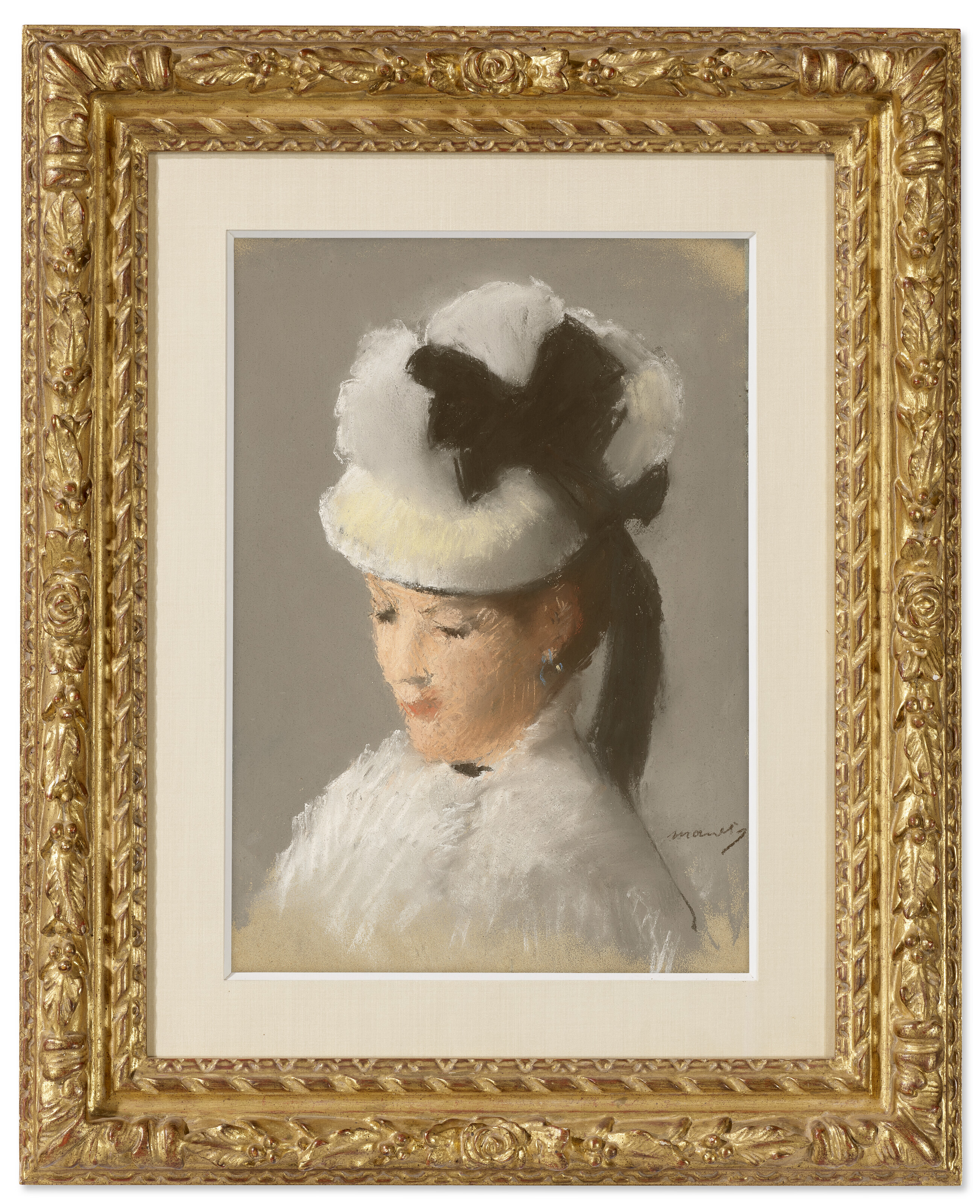 Edouard Manet — Молодая женщина в белой шапочке, изображение 2