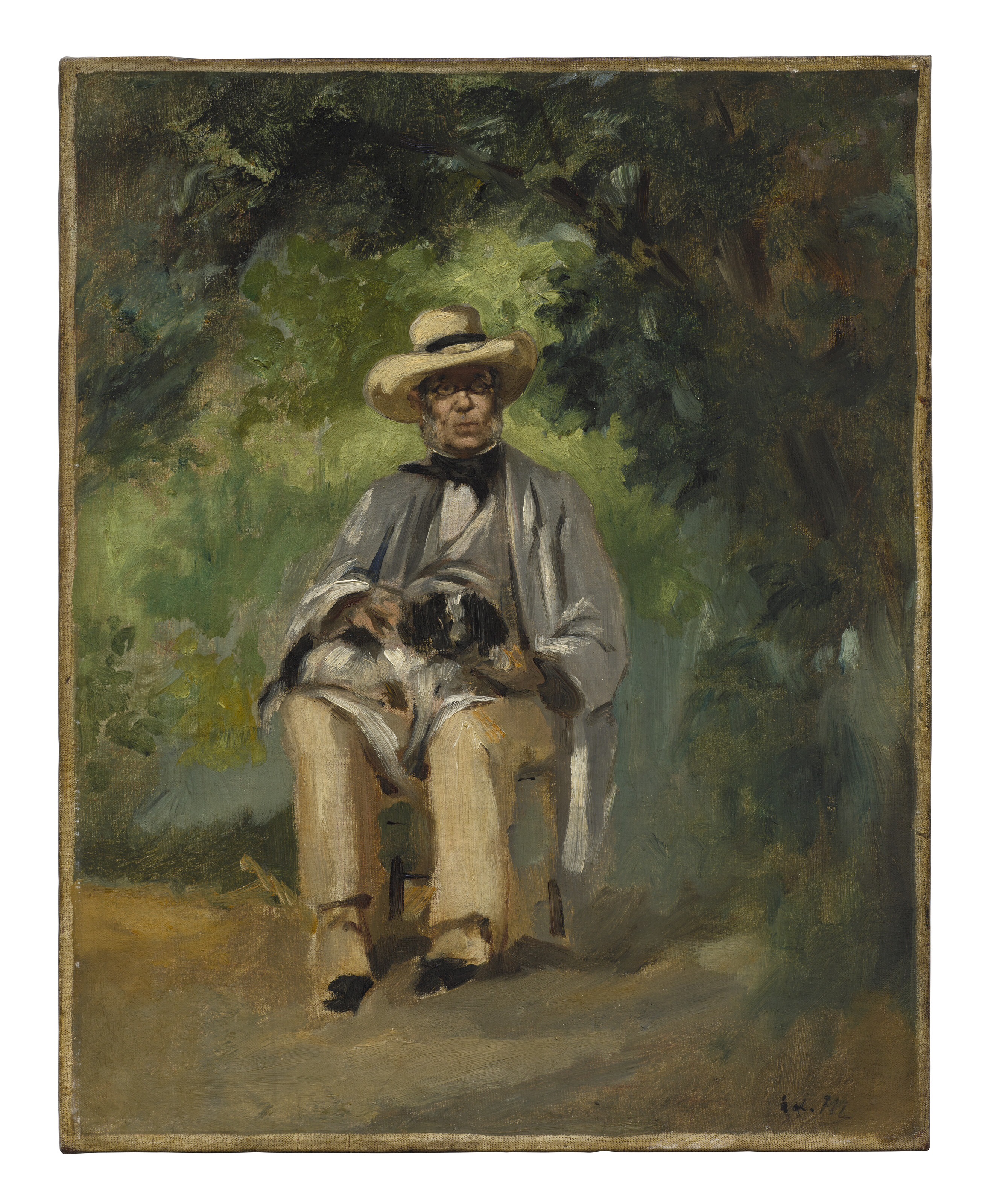 Edouard Manet — Амбруаз Адам в саду Прессаньи, изображение 2