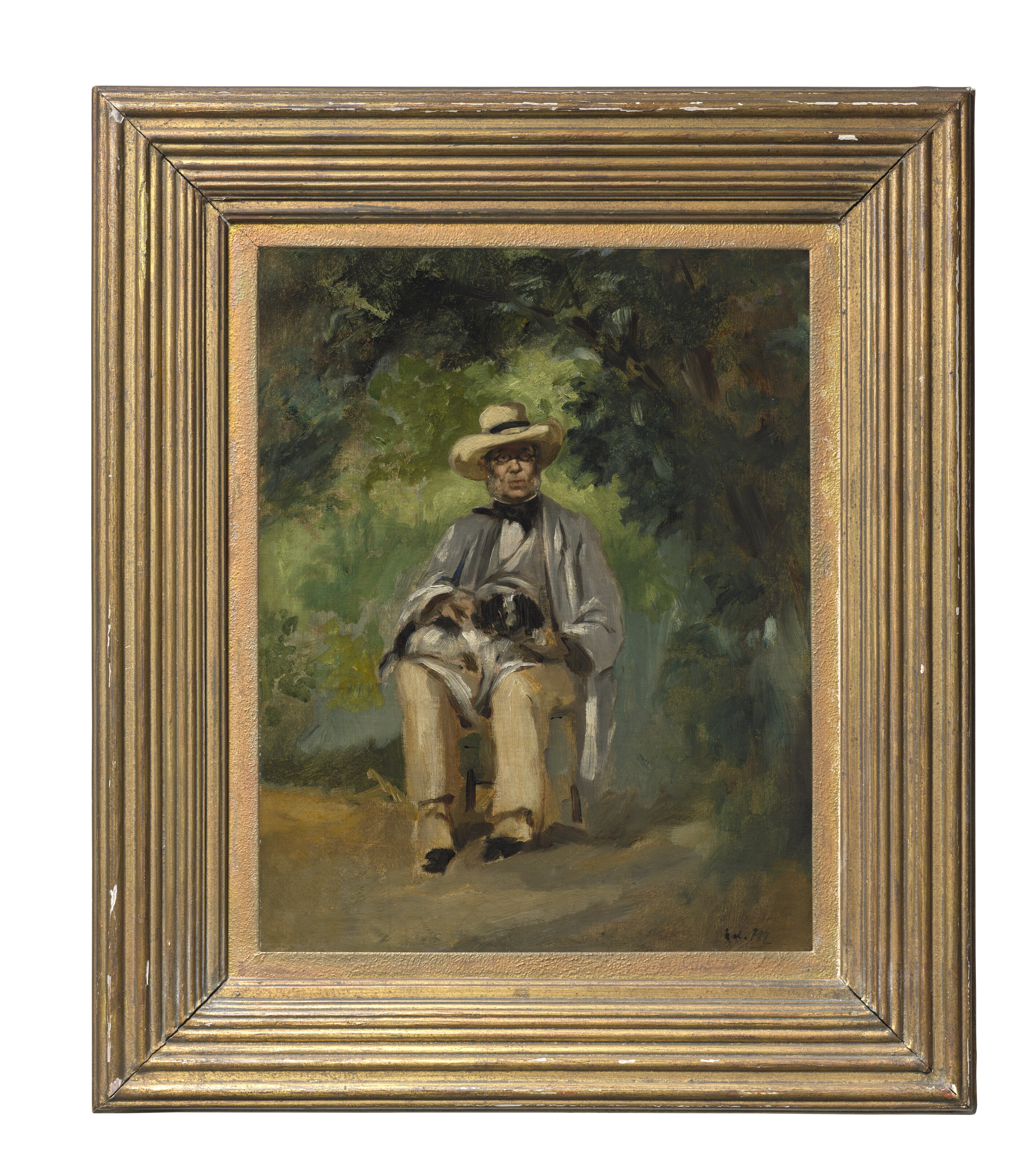 Edouard Manet — Амбруаз Адам в саду Прессаньи, изображение 4