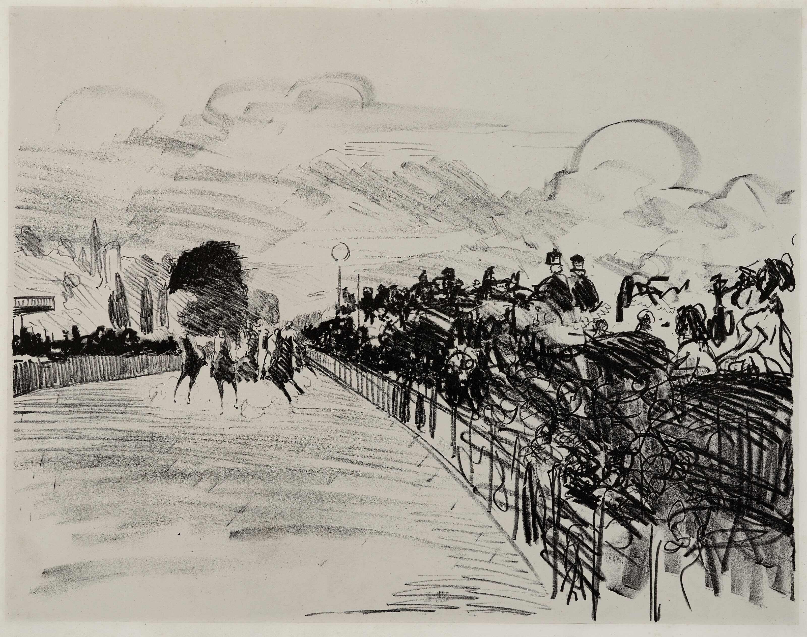 Edouard Manet — Les courses à Longchamps (Длинные скачки), изображение 1