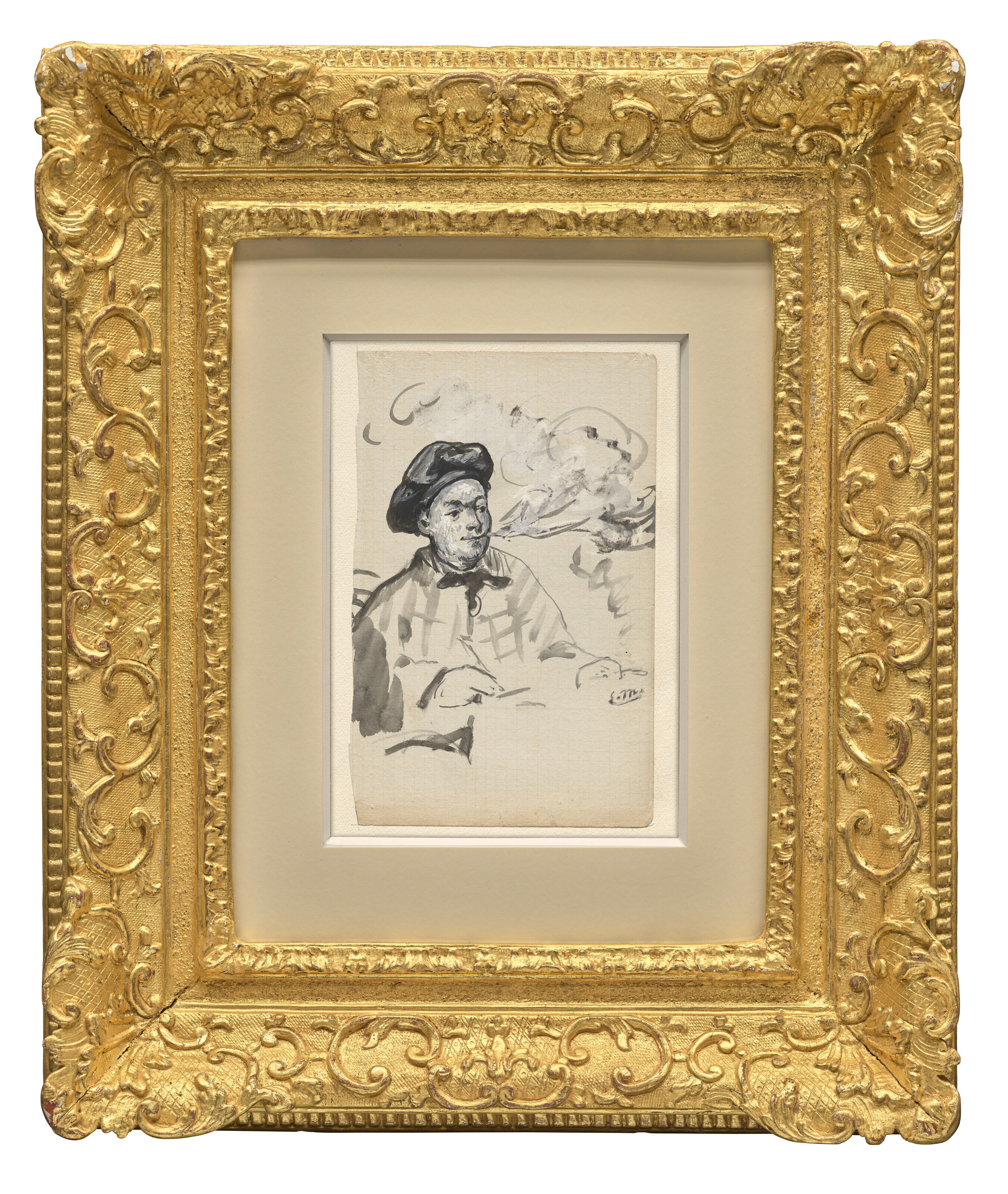 Edouard Manet — Теодор де Банвиль - любитель покурить сигарету, изображение 2