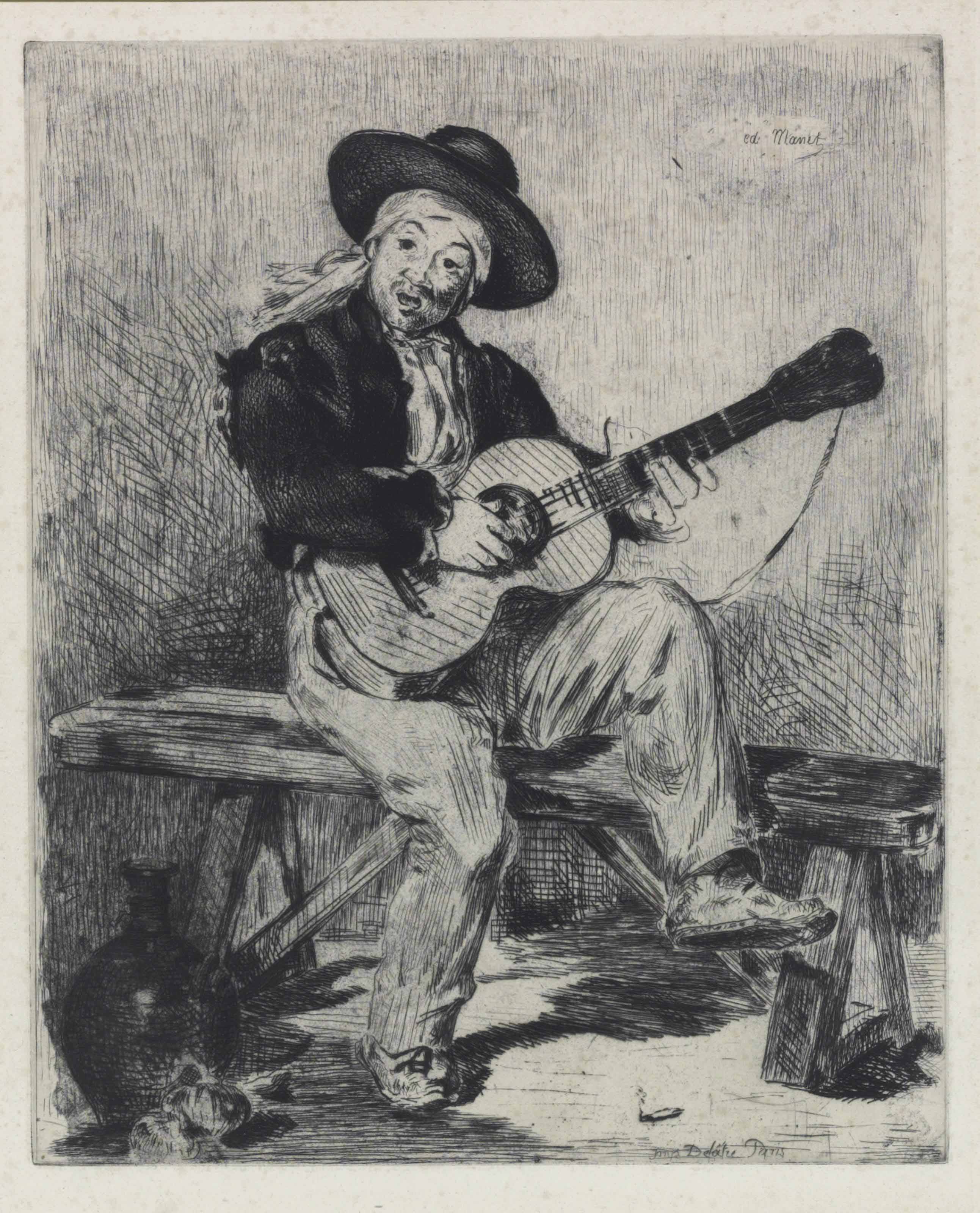 Edouard Manet — Испанский певец (гитарист) (Герен, 16; Харрис, 12)
