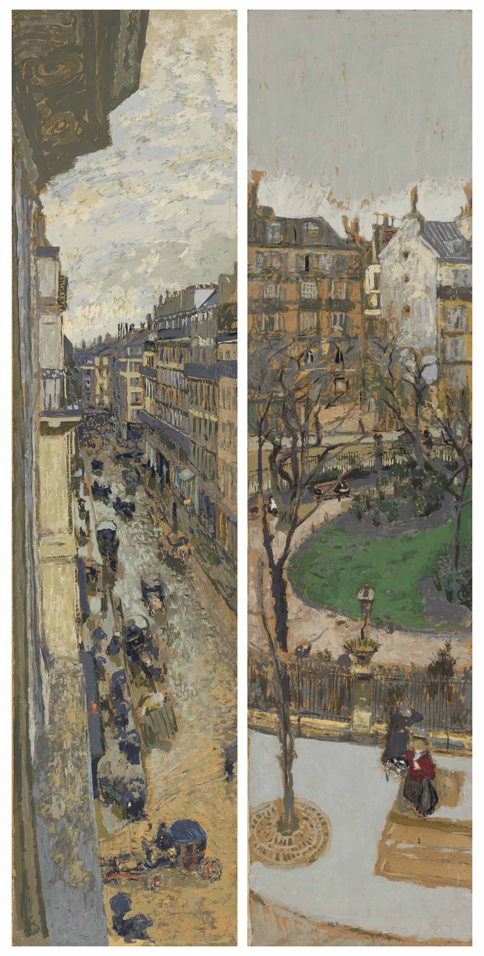 Edouard Vuillard — Парижские дороги, панно для Генри Бернстайна: Вторая серена, площадь Винтимиль
