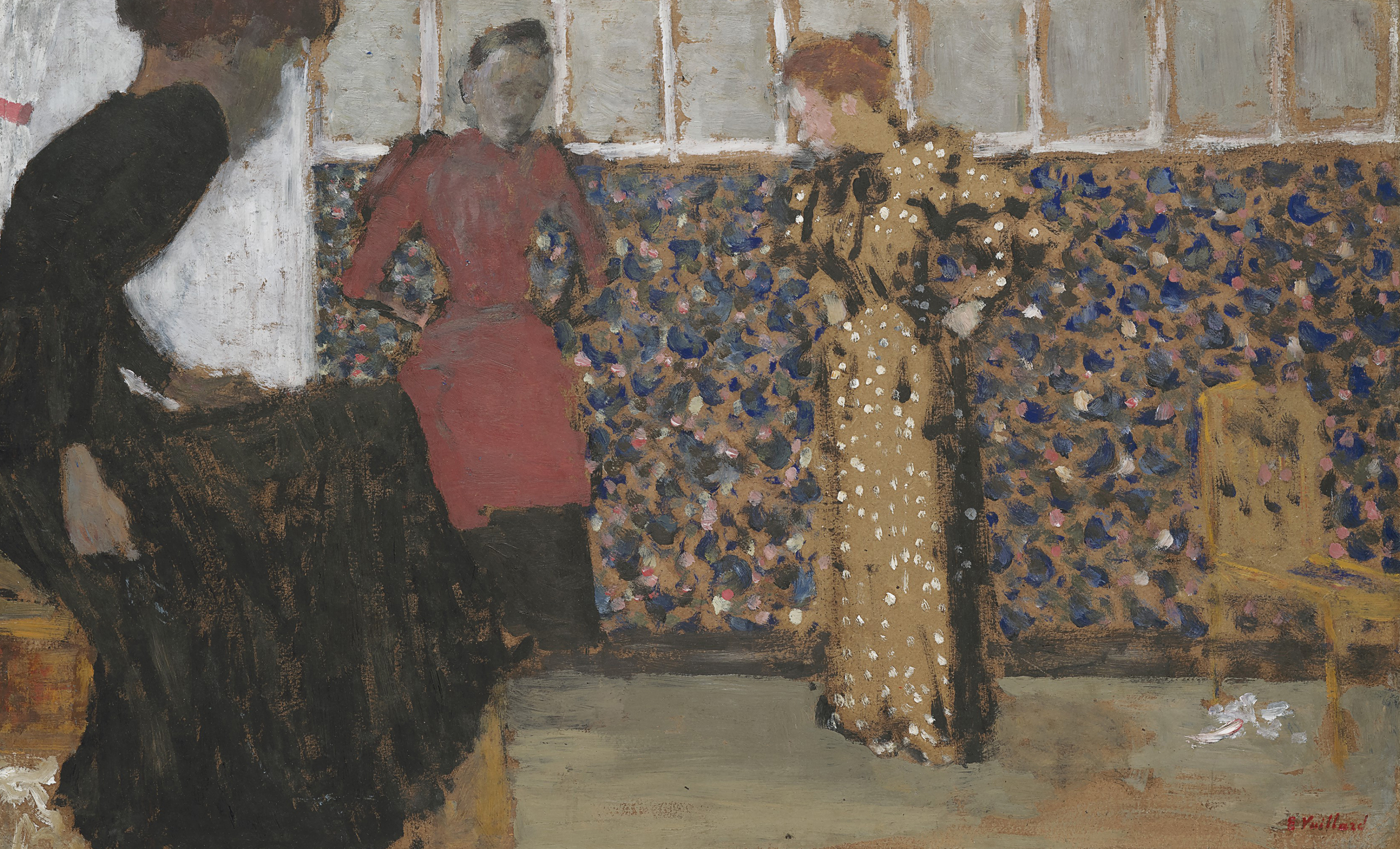 Edouard Vuillard — Интере, три женщины в разговоре