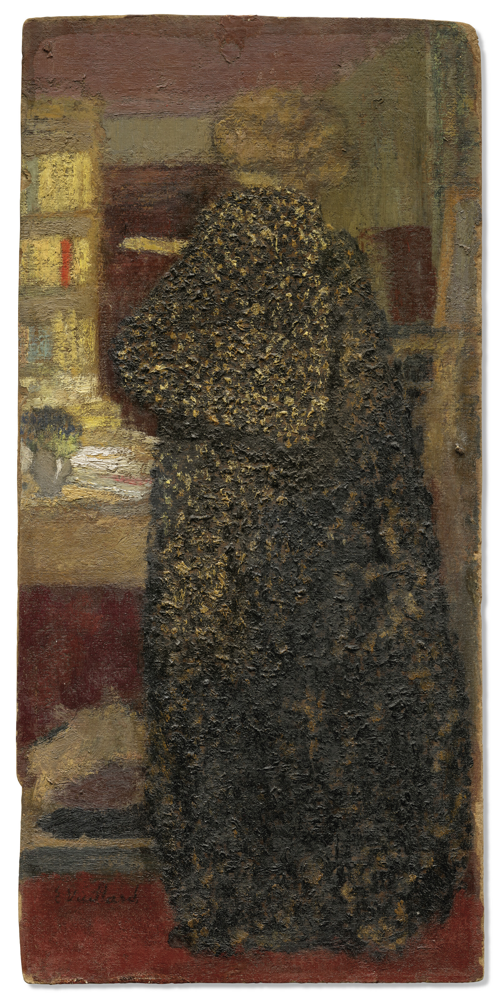 Edouard Vuillard — Девушка в черном и желтом пеньюаре, изображение 2