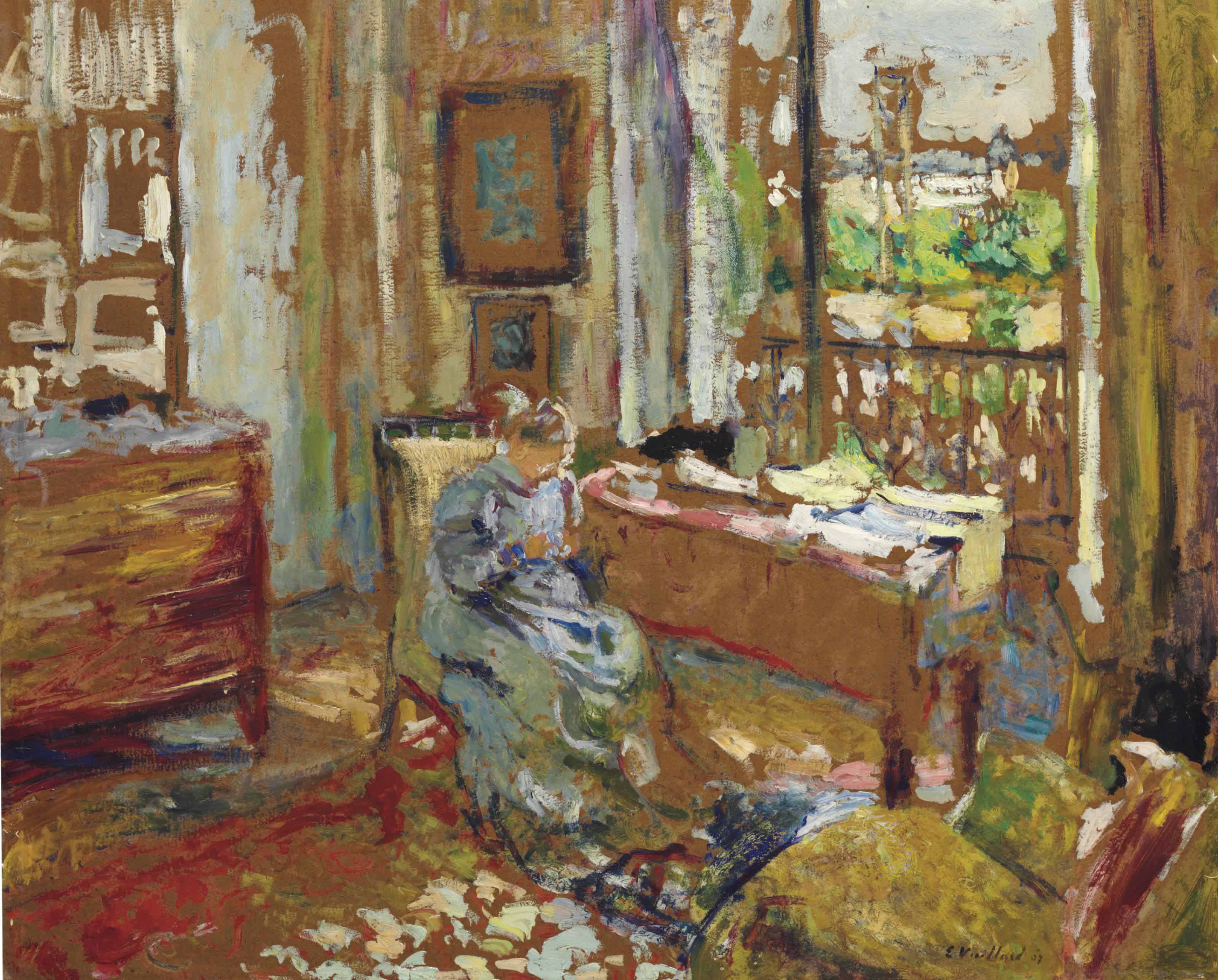 Edouard Vuillard — Кузина мадам Вюйяр, улица де ла Тур, в "Л'Эшафодаже"