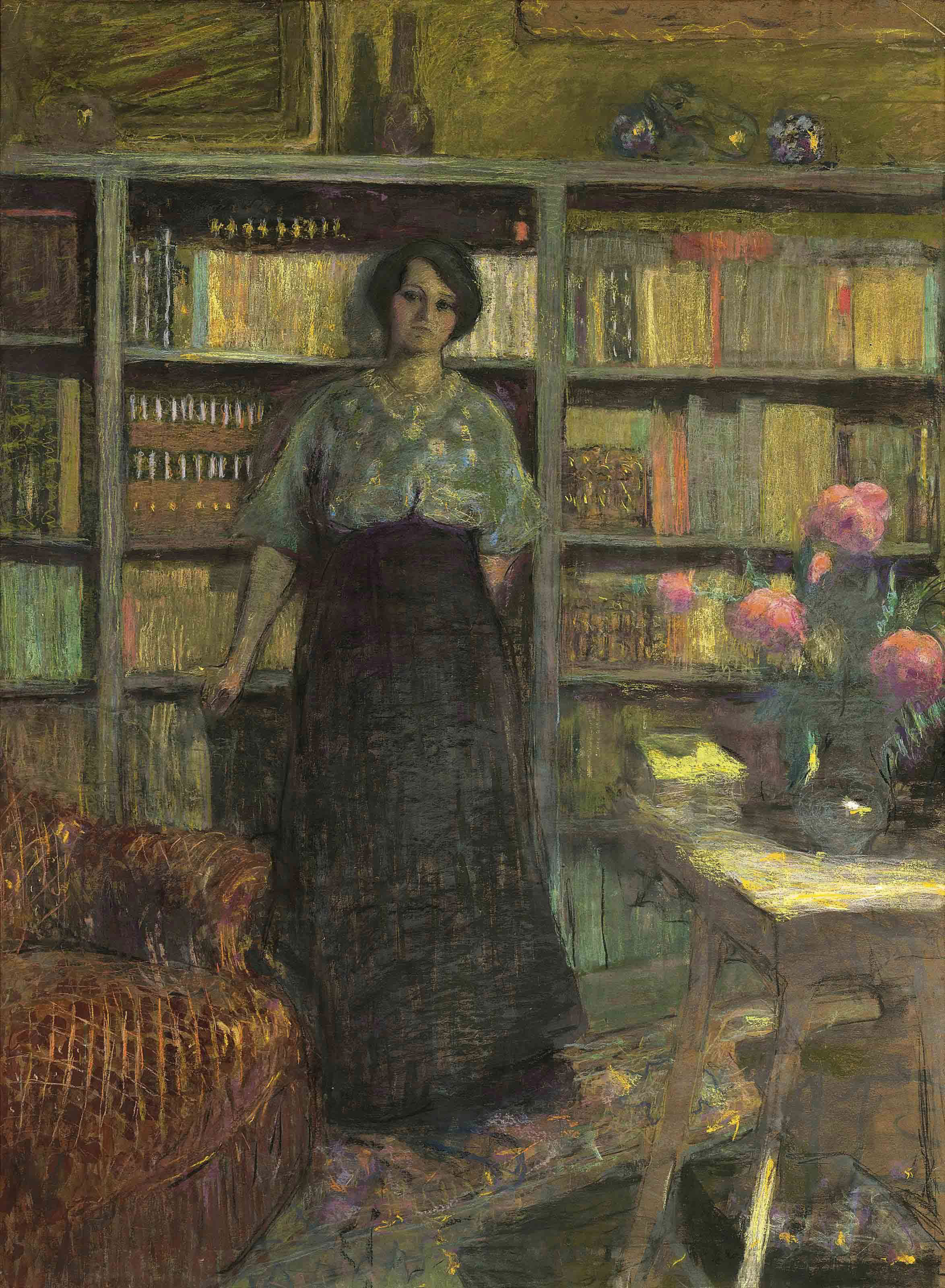 Edouard Vuillard — Портрет мадемуазель Жаклин Фонтейн, этюд