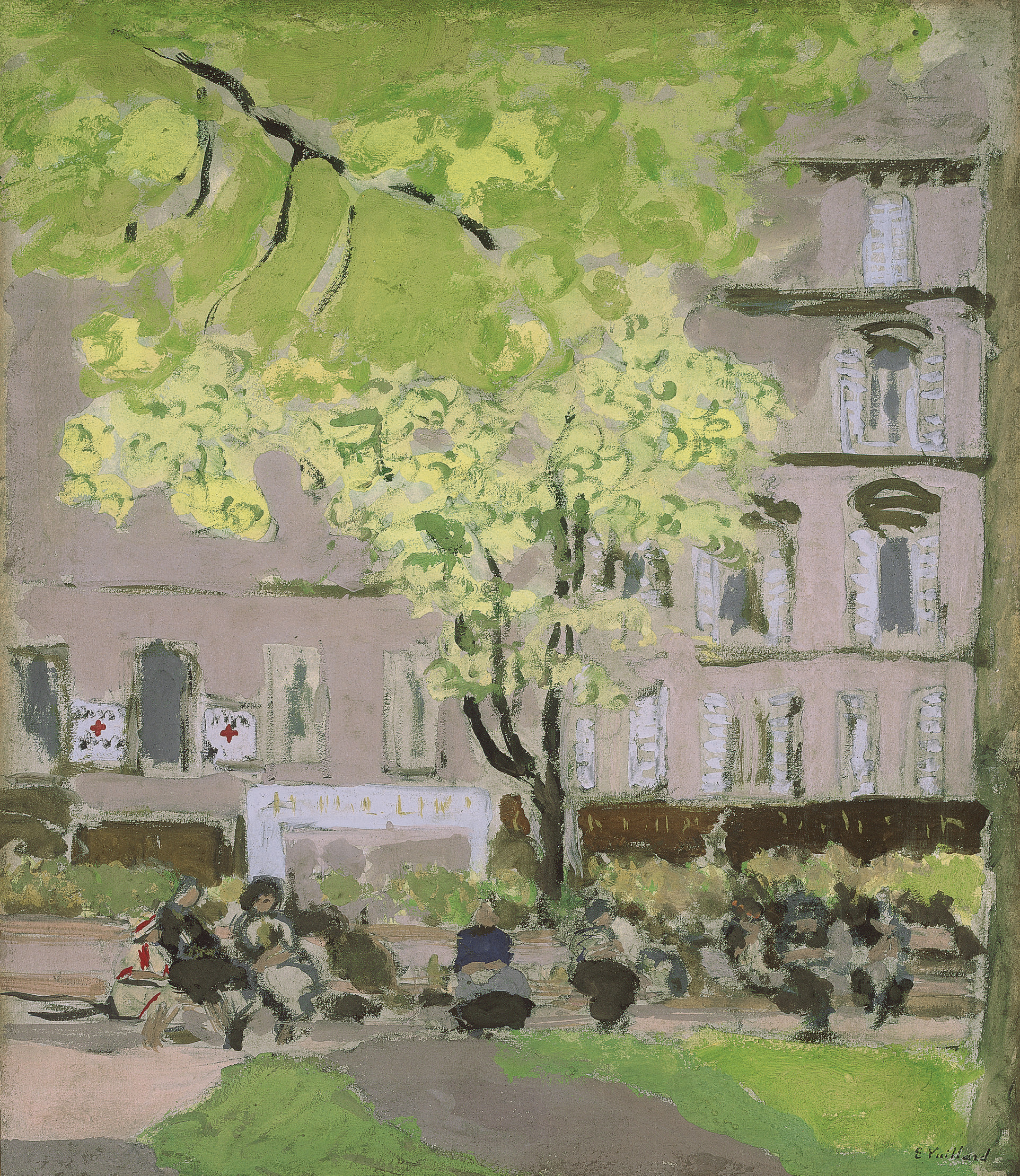 Edouard Vuillard — Женские помощницы в банке на площади Берлиоза, площадь Винтимиль