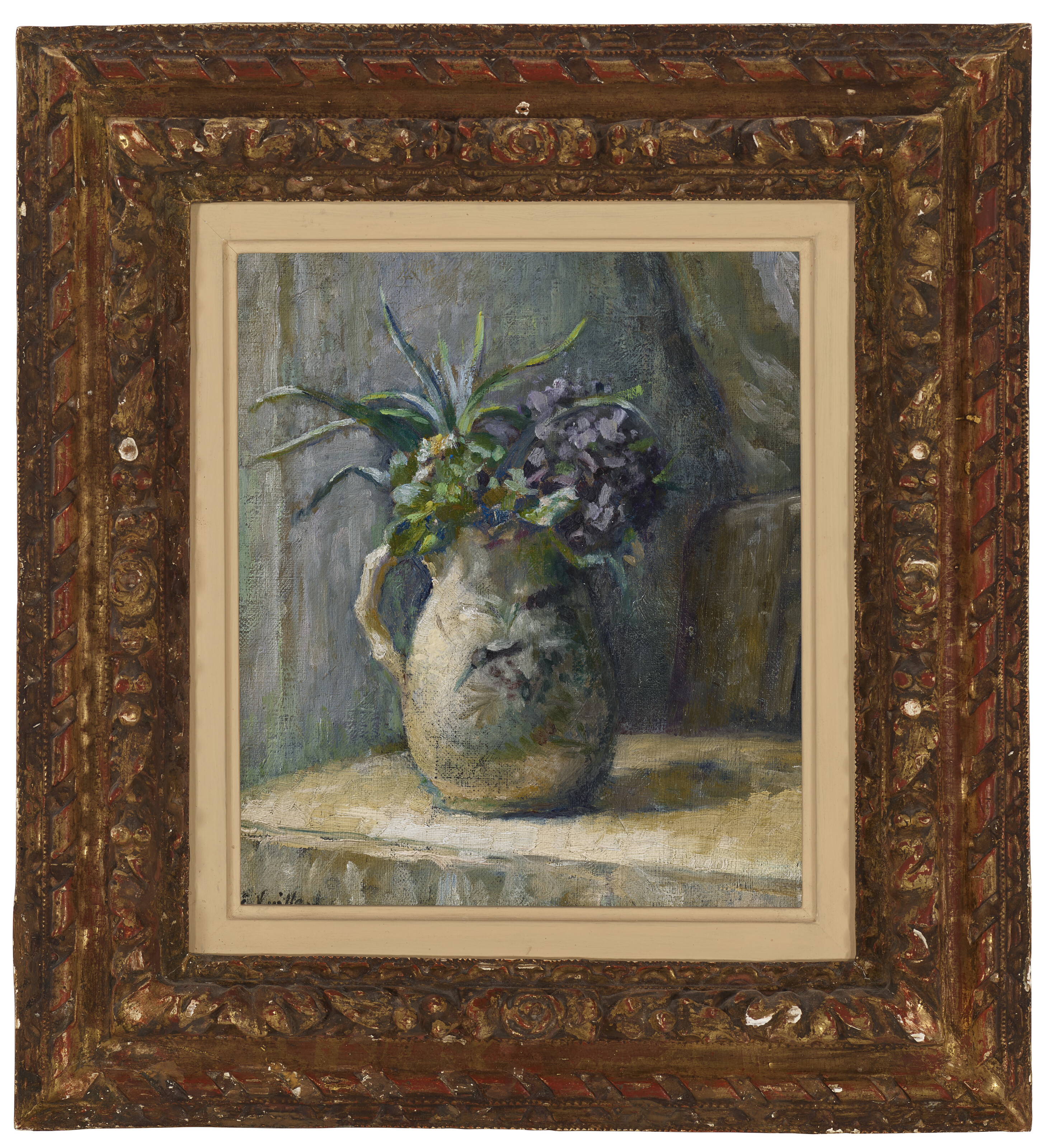 Edouard Vuillard — Букет фиалок и жонкилей в горшочке, изображение 3