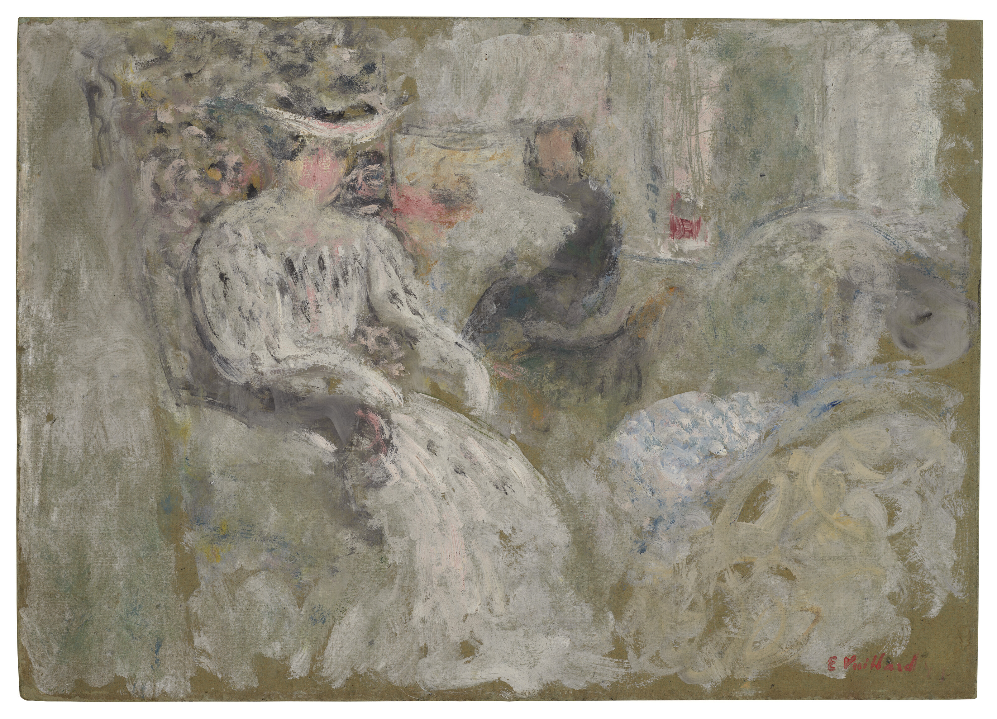 Edouard Vuillard — Женская задница в белом цвете, изображение 2