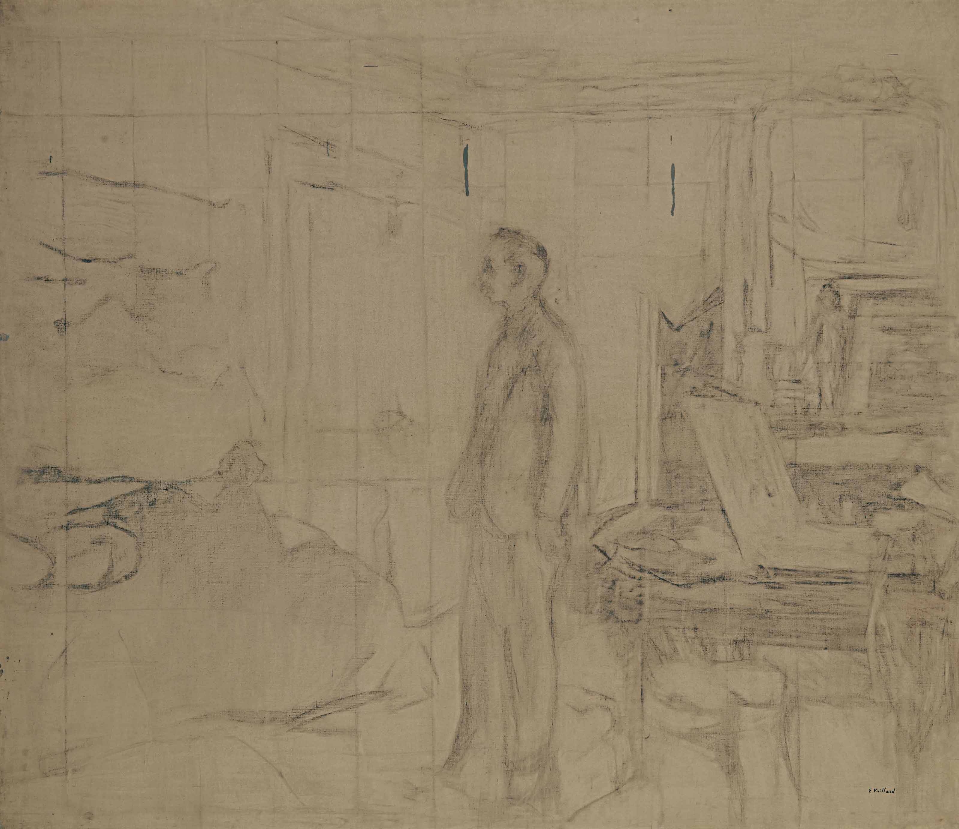 Edouard Vuillard — Портрет Боннара в ателье его сына