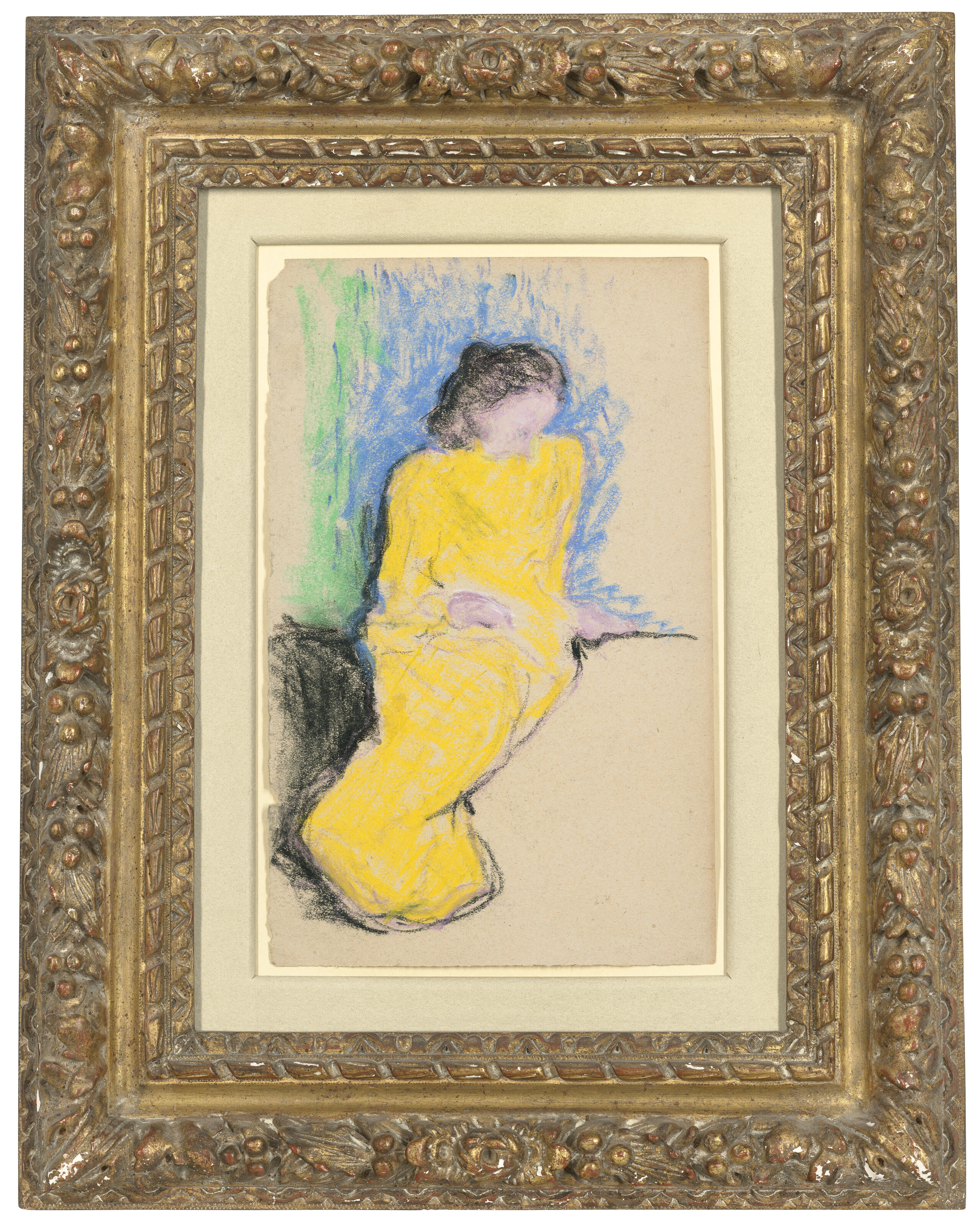 Edouard Vuillard — Женская поза в желтом халате, изображение 2