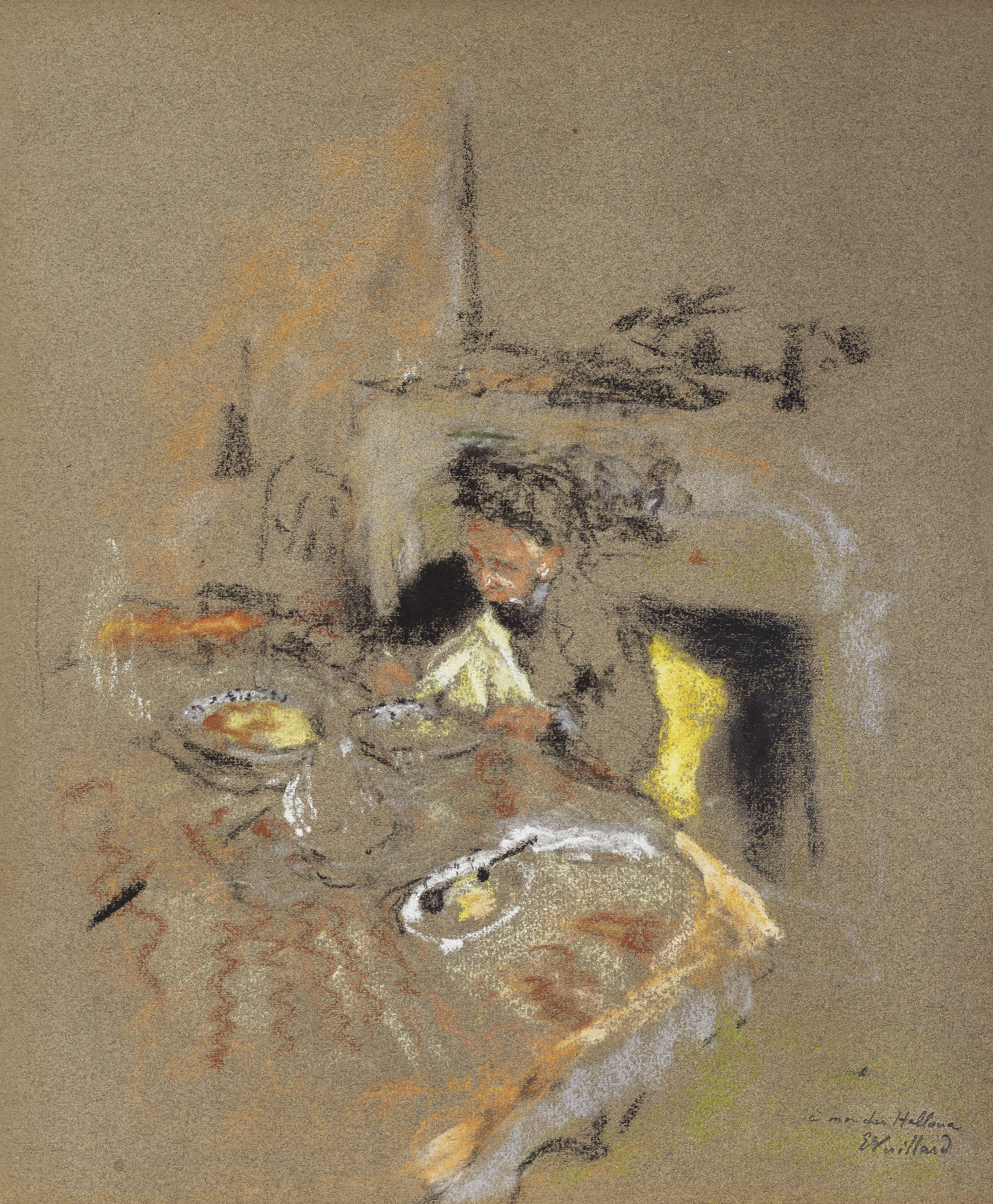 Edouard Vuillard — Столик мадам Вюйяр, площадь Винтимиль