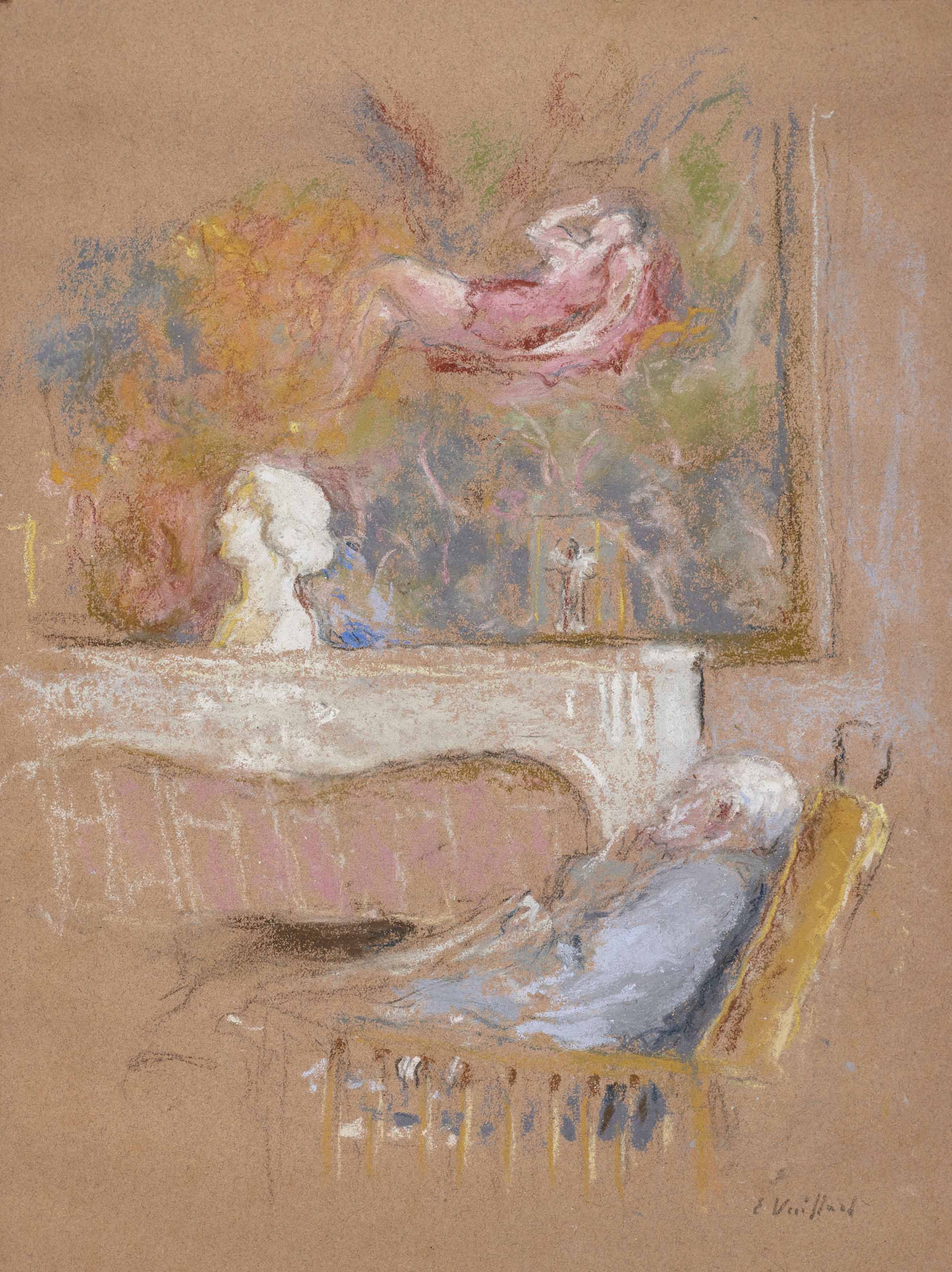 Edouard Vuillard — Джос Хессель, автор "Спасения Дианы" де Керр-Ксавье Руссель