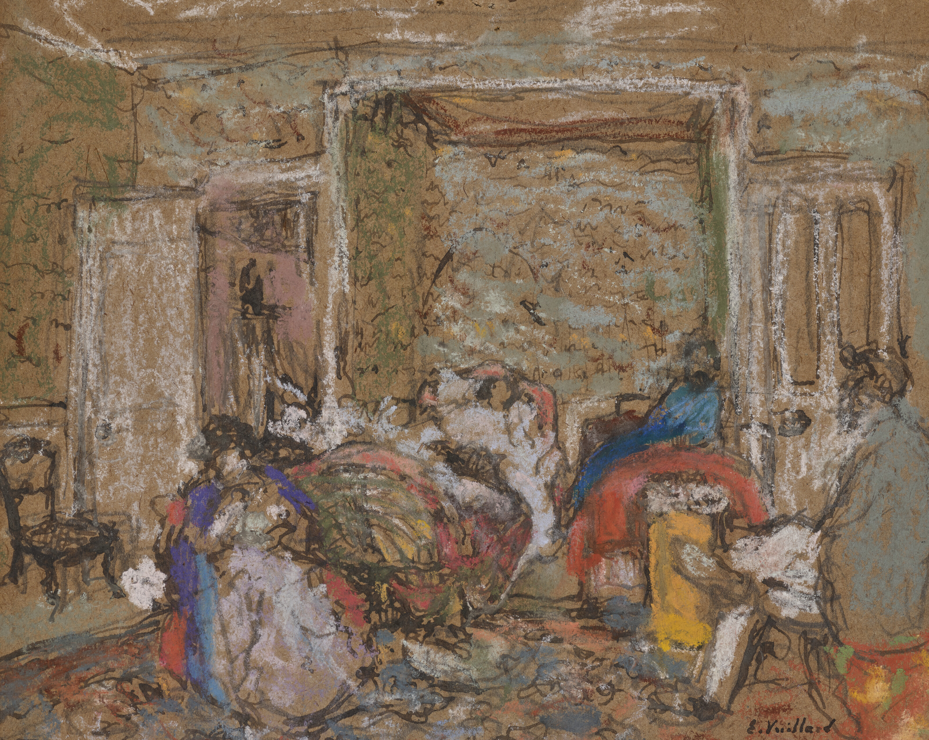 Edouard Vuillard — Комната в Амфревиле, мадам Хессель суфранте, изображение 1