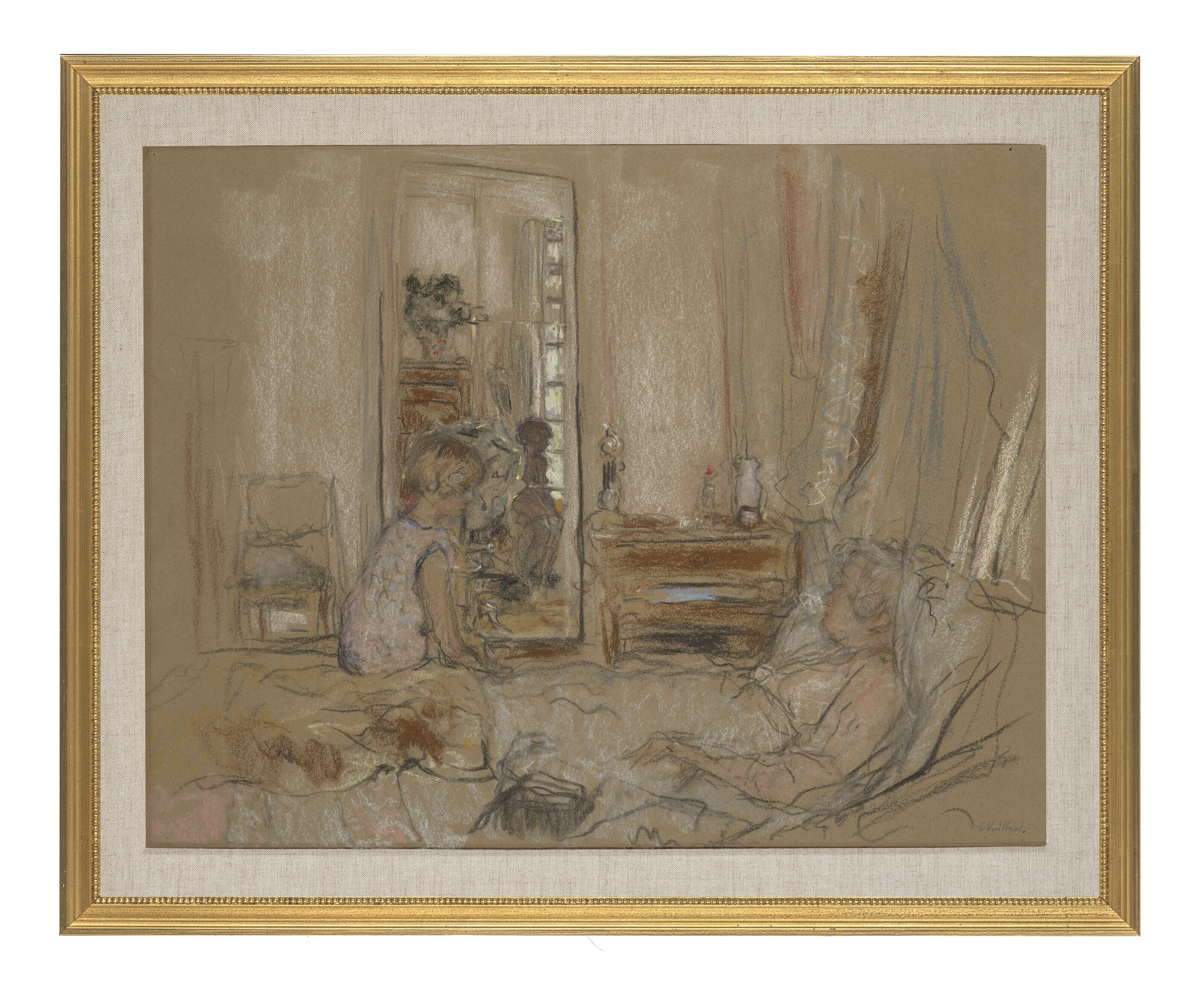 Edouard Vuillard — Лулу у окна мадам Хессель, в замке Клэйз, изображение 4