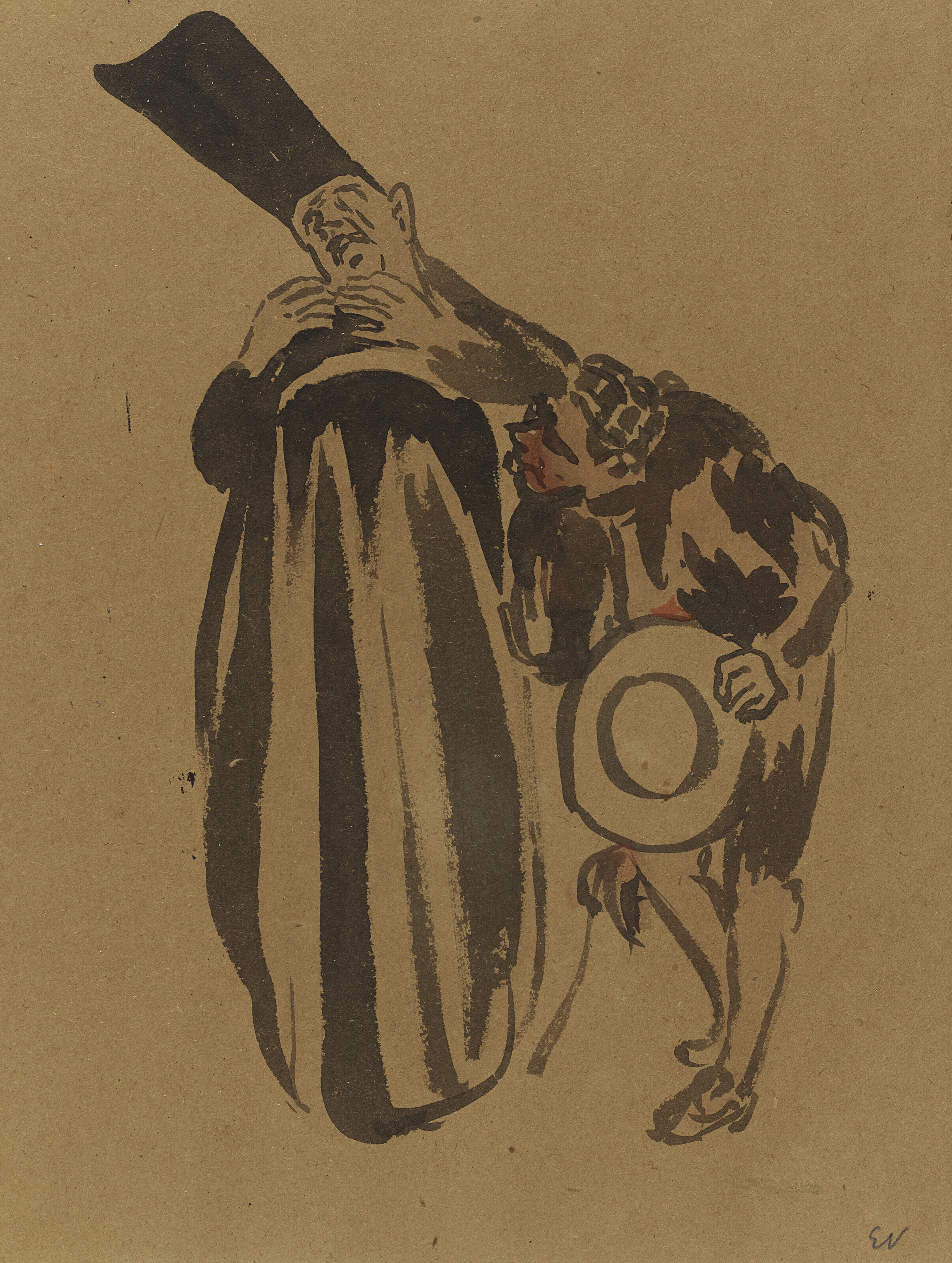 Edouard Vuillard — Коклен, кадет, танцует в роли Фигаро, танцует Севильского цирюльника., изображение 1