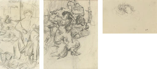 Edouard Vuillard — Комната для гостей за одним столом