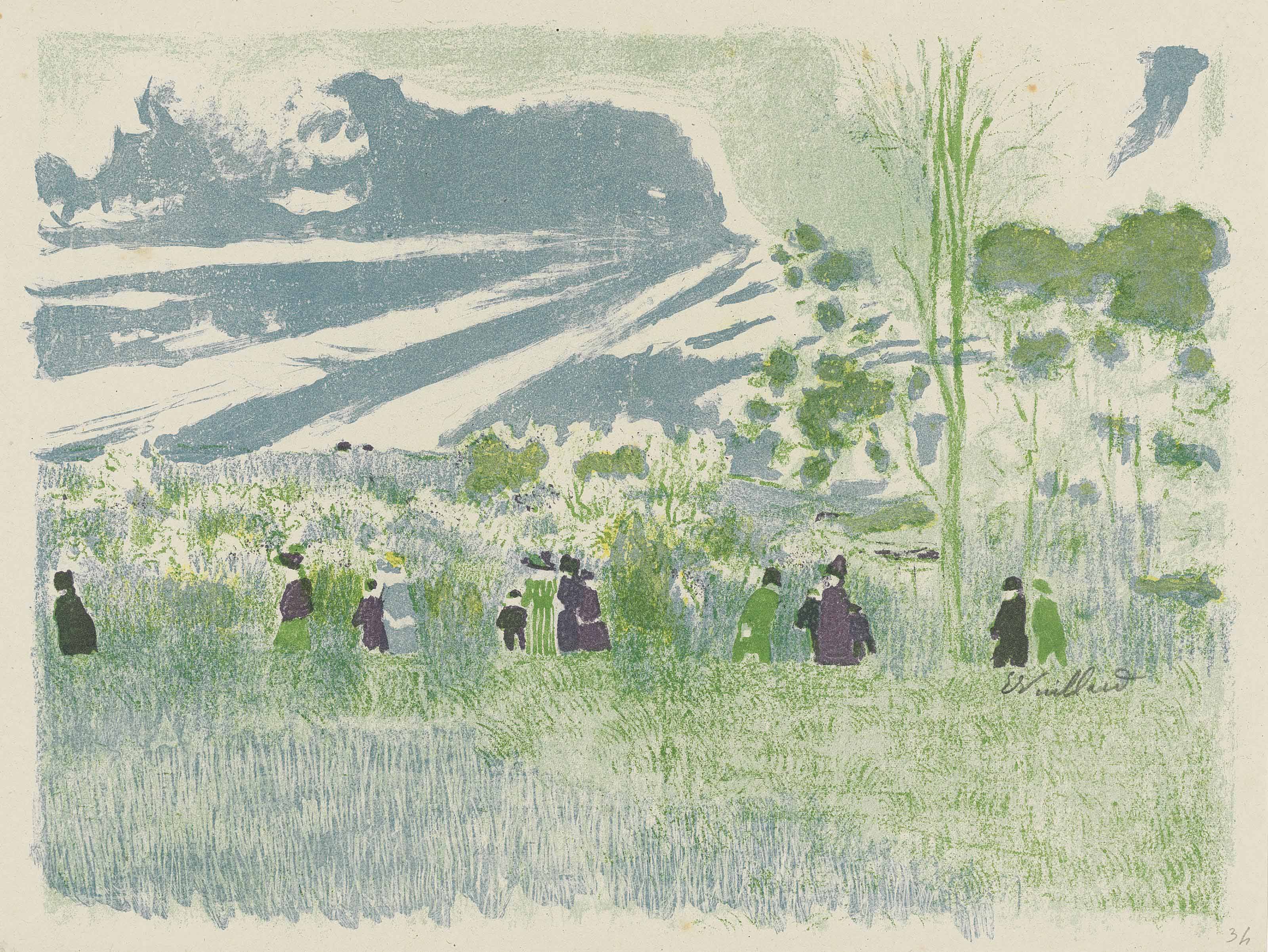 Edouard Vuillard — Туристические поля, от: Paysages et Intèrieurs