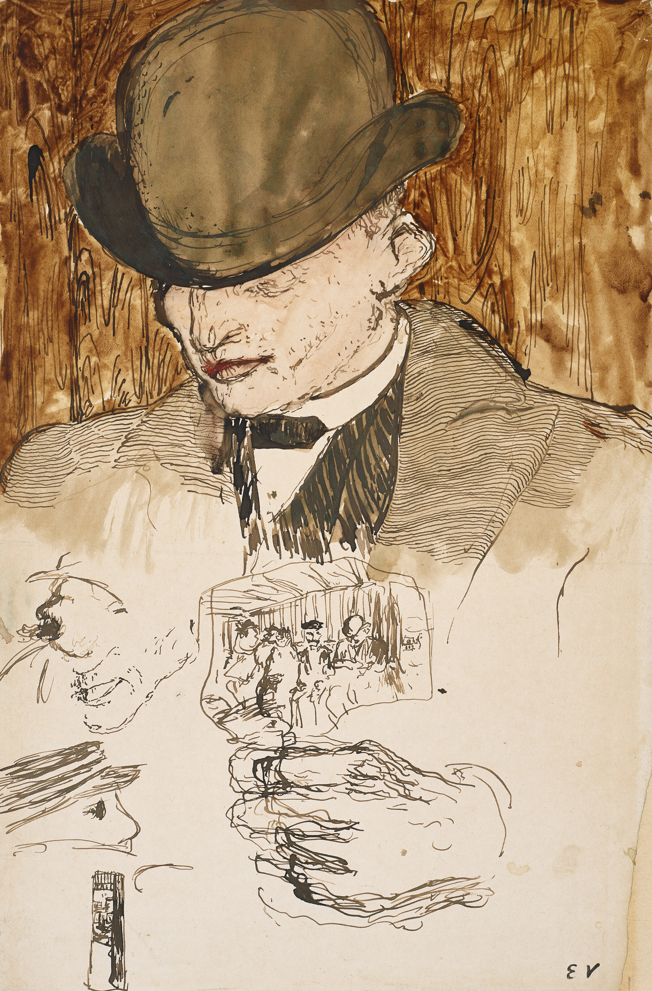 Edouard Vuillard — Человек с дыней во главе
