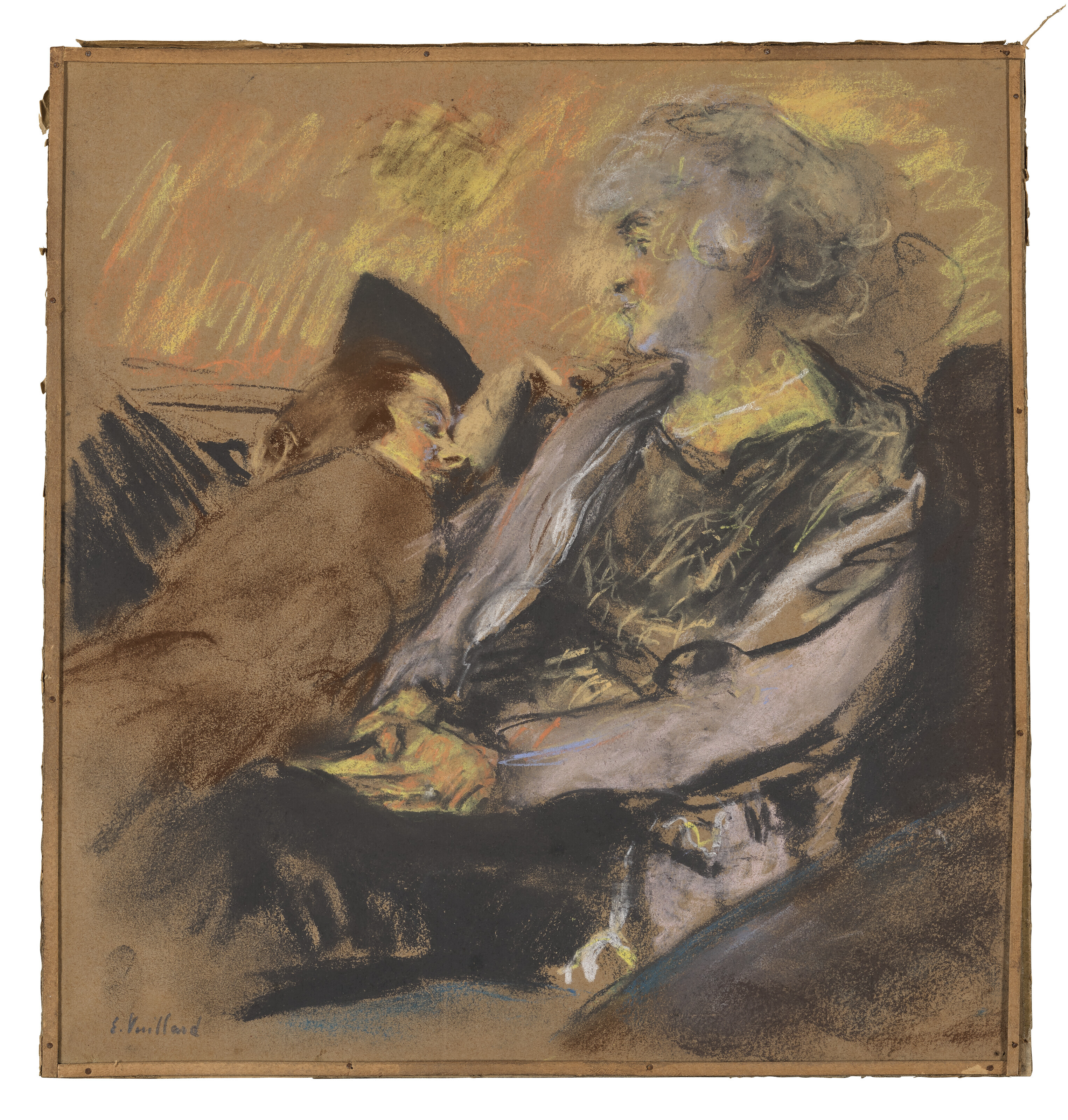 Edouard Vuillard — Мадам Хессель и Рен Натансон, Неаполитанская улица, изображение 2