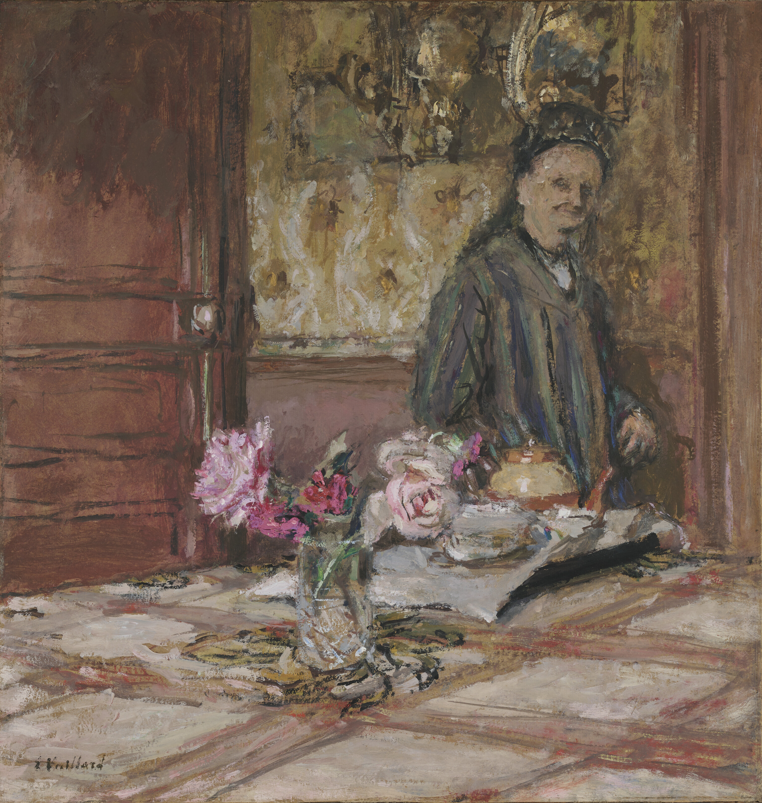 Edouard Vuillard — Мадам Вюйяр в шляпке, а-ля Клозер для мужчин