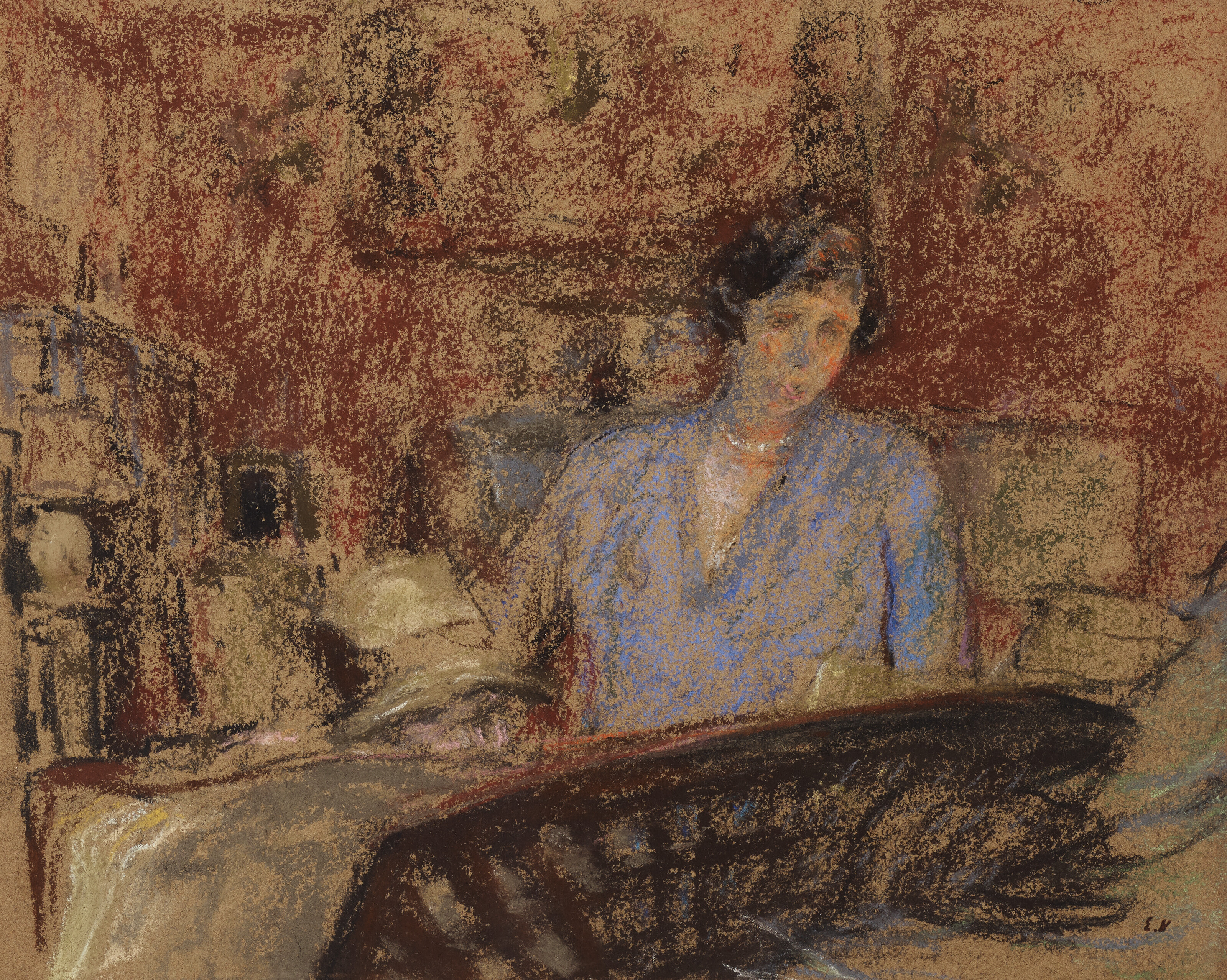 Edouard Vuillard — Этюд к портрету мадам Люсьен Сафар