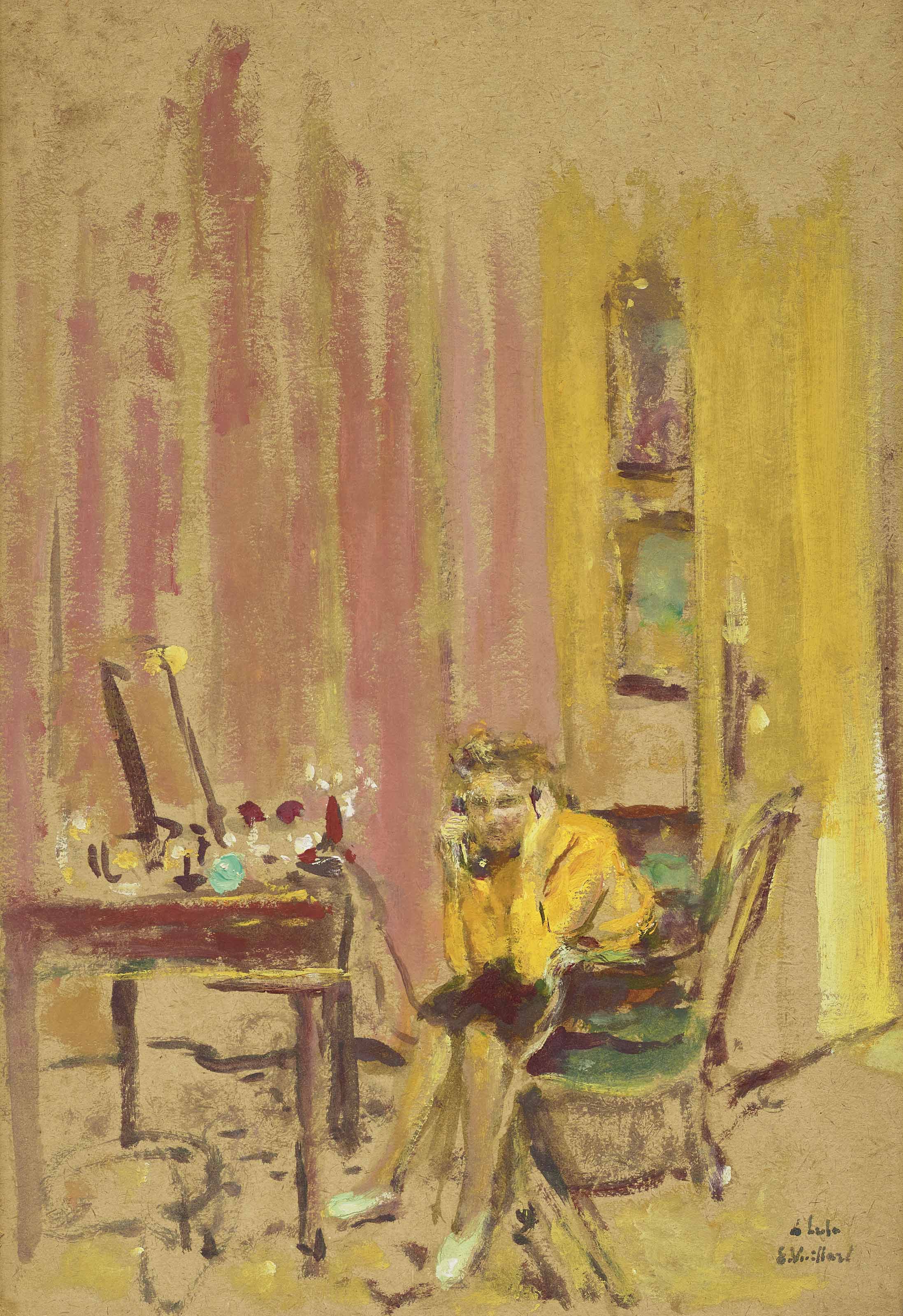 Edouard Vuillard — Лулу на телефоне, улица Неаполя