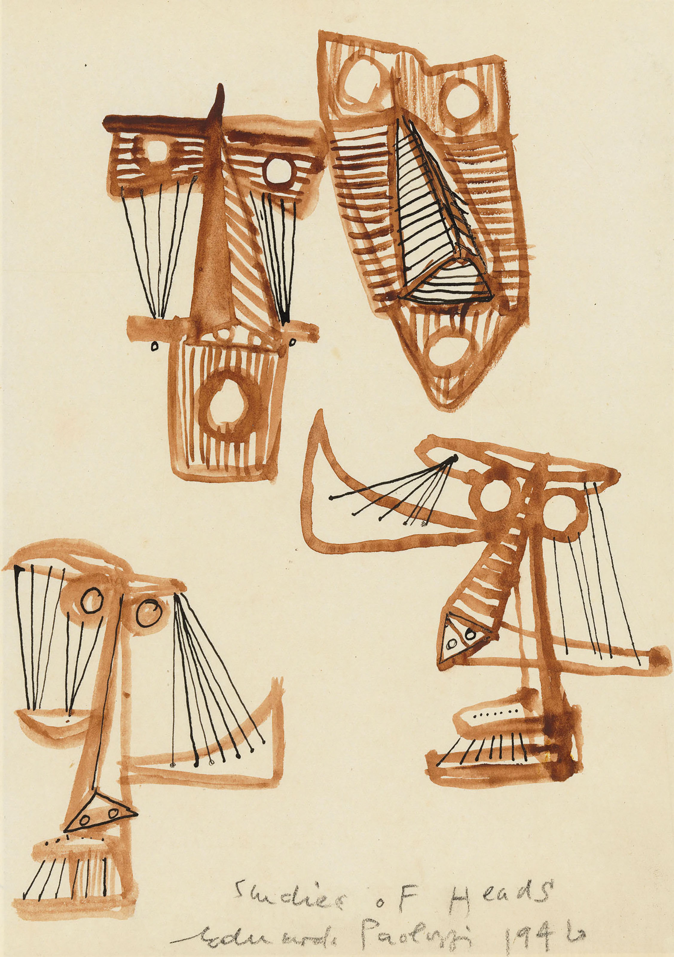 Eduardo Paolozzi — Исследования голов