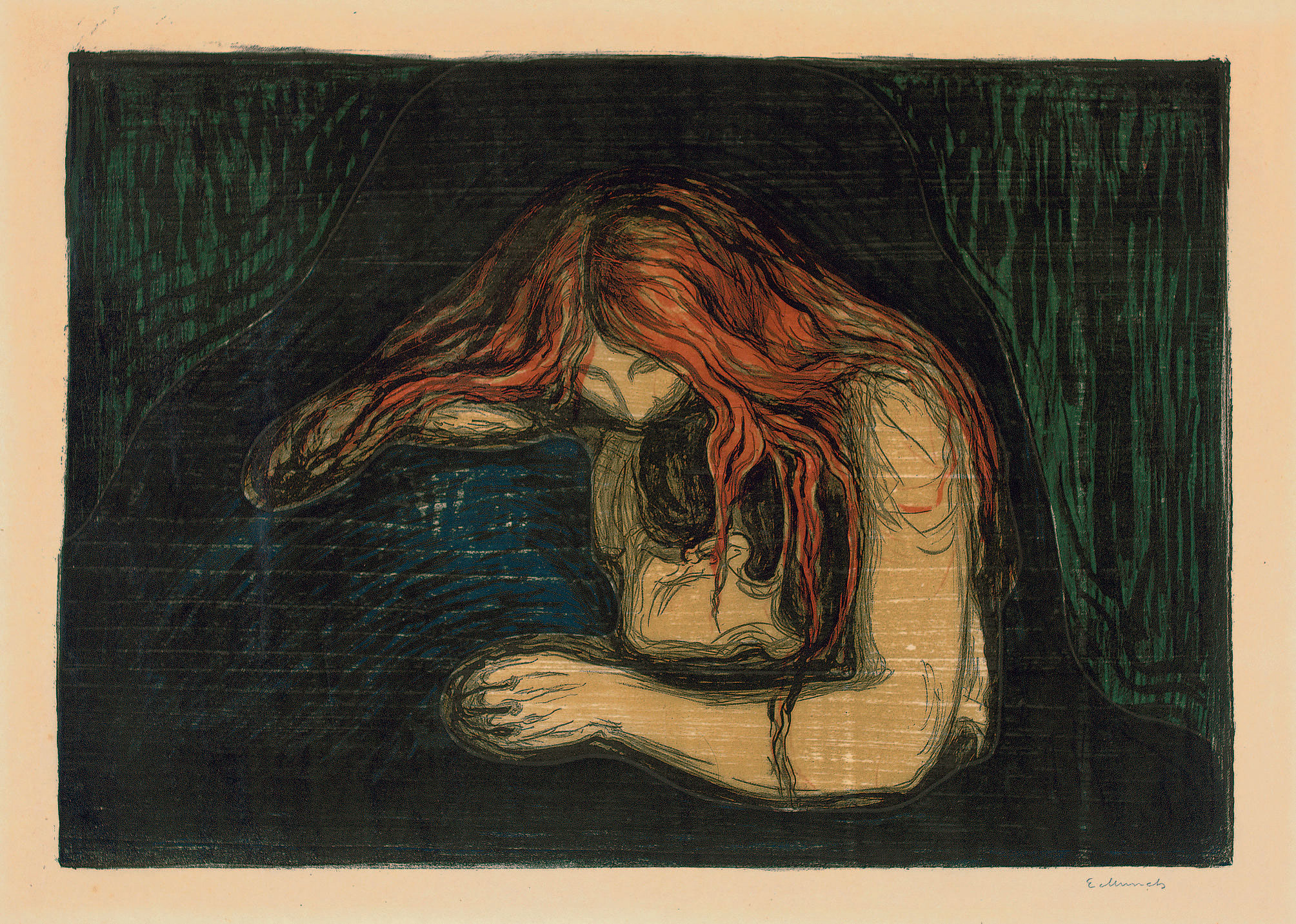 Edvard Munch — Вампир II (W. 41; S. 34)