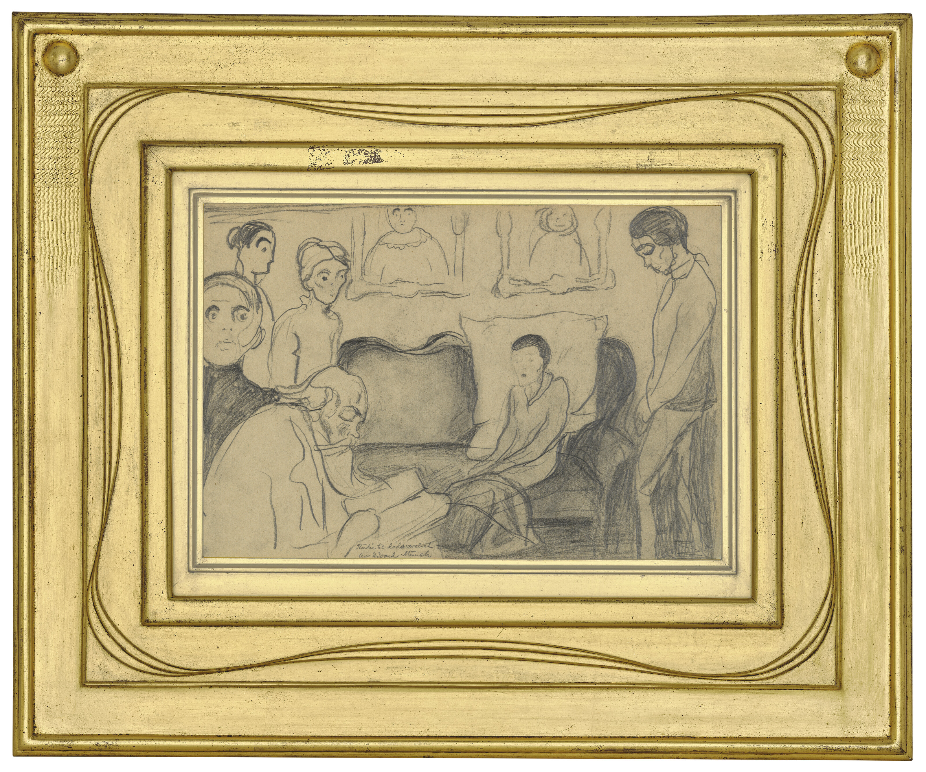 Edvard Munch — Семейная сцена. Соннен ( справа ); Деден ог Барнет ( слева ), изображение 2