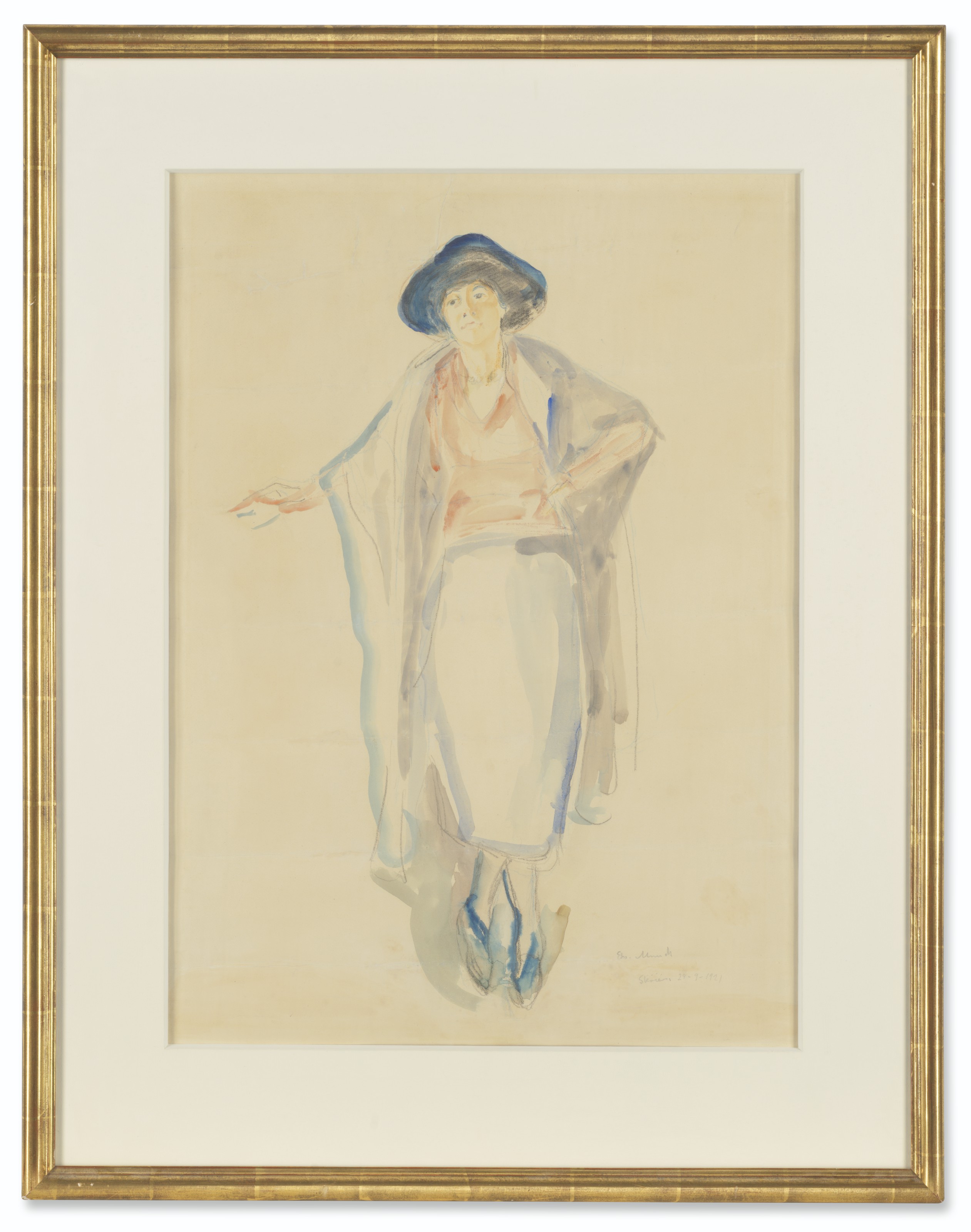 Edvard Munch — Станде квинне мед хатт (Лали Хорстманн), изображение 2