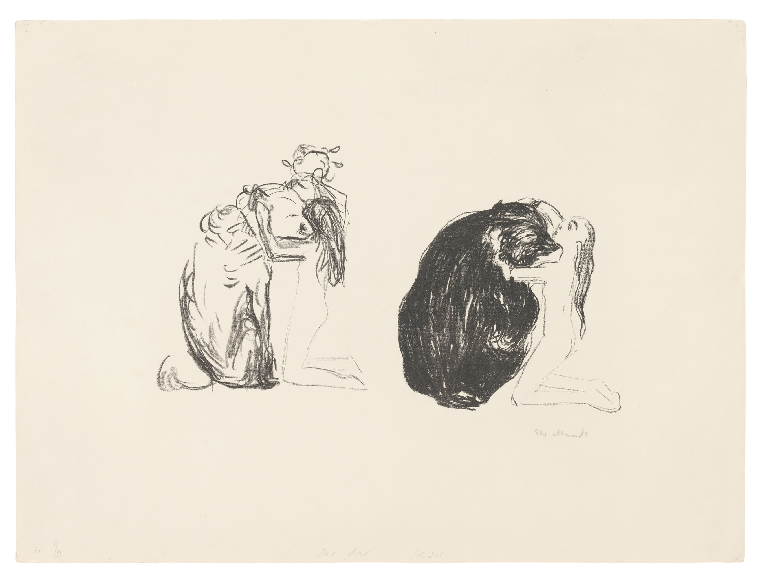 Edvard Munch — Дер Бэр, от: Альфа ог Омега