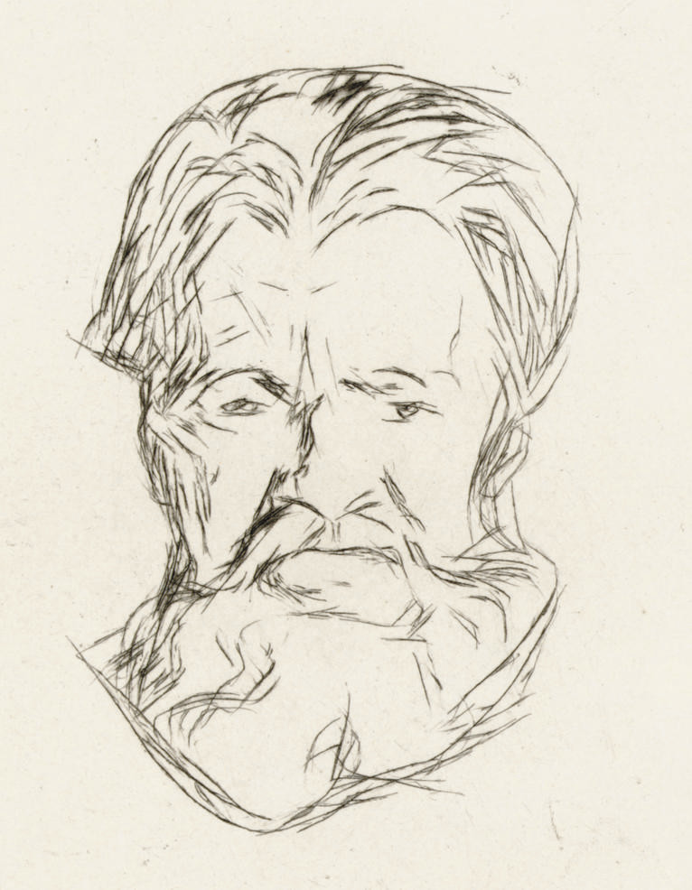 Edvard Munch — Меннеркопф (Sch. 243; W. 277)