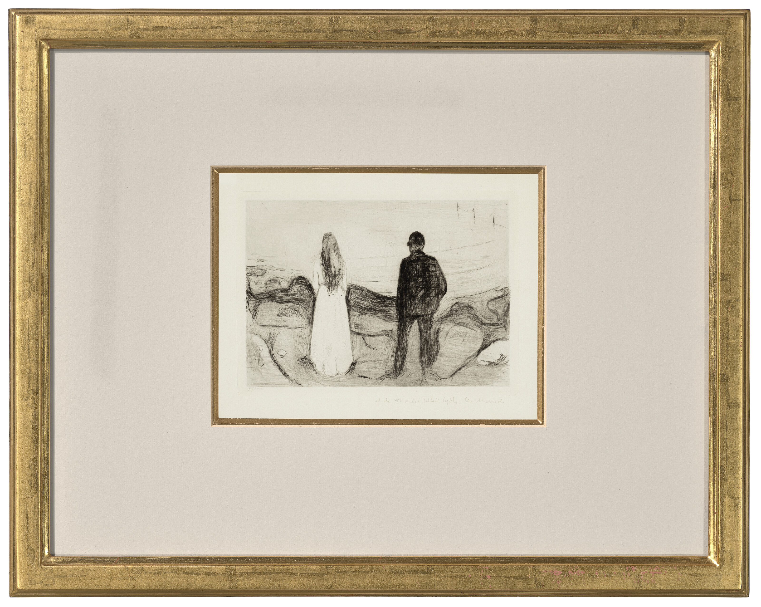 Edvard Munch — Цвей Меншен. Двое мужчин (Два человеческих существа. Одинокие), изображение 2