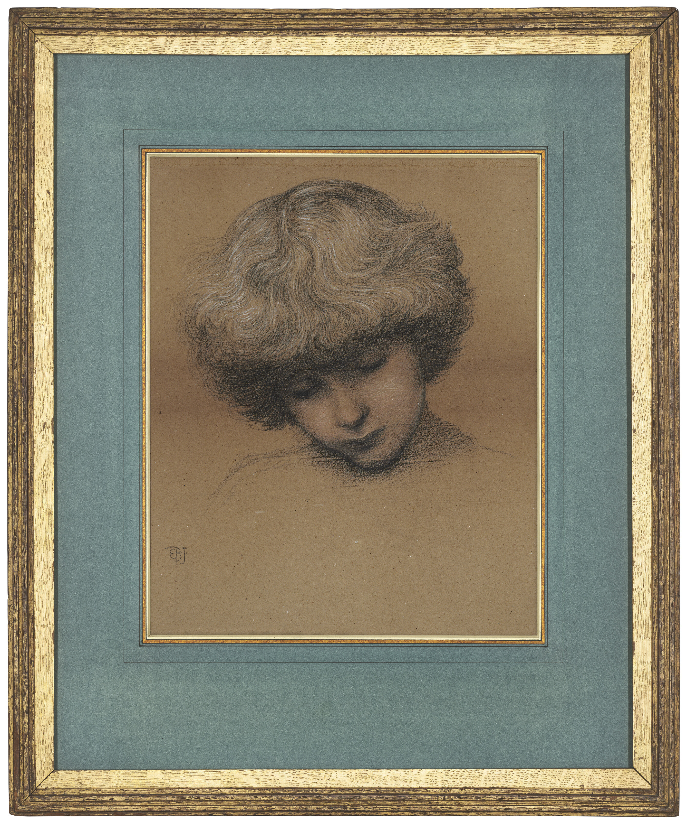 Edward Burne-Jones — Руководитель Филип Коминс Карр (р.1874), смотрит вниз, 7 лет: учится петь в хоре "Король Кофетуа и нищенка", изображение 2