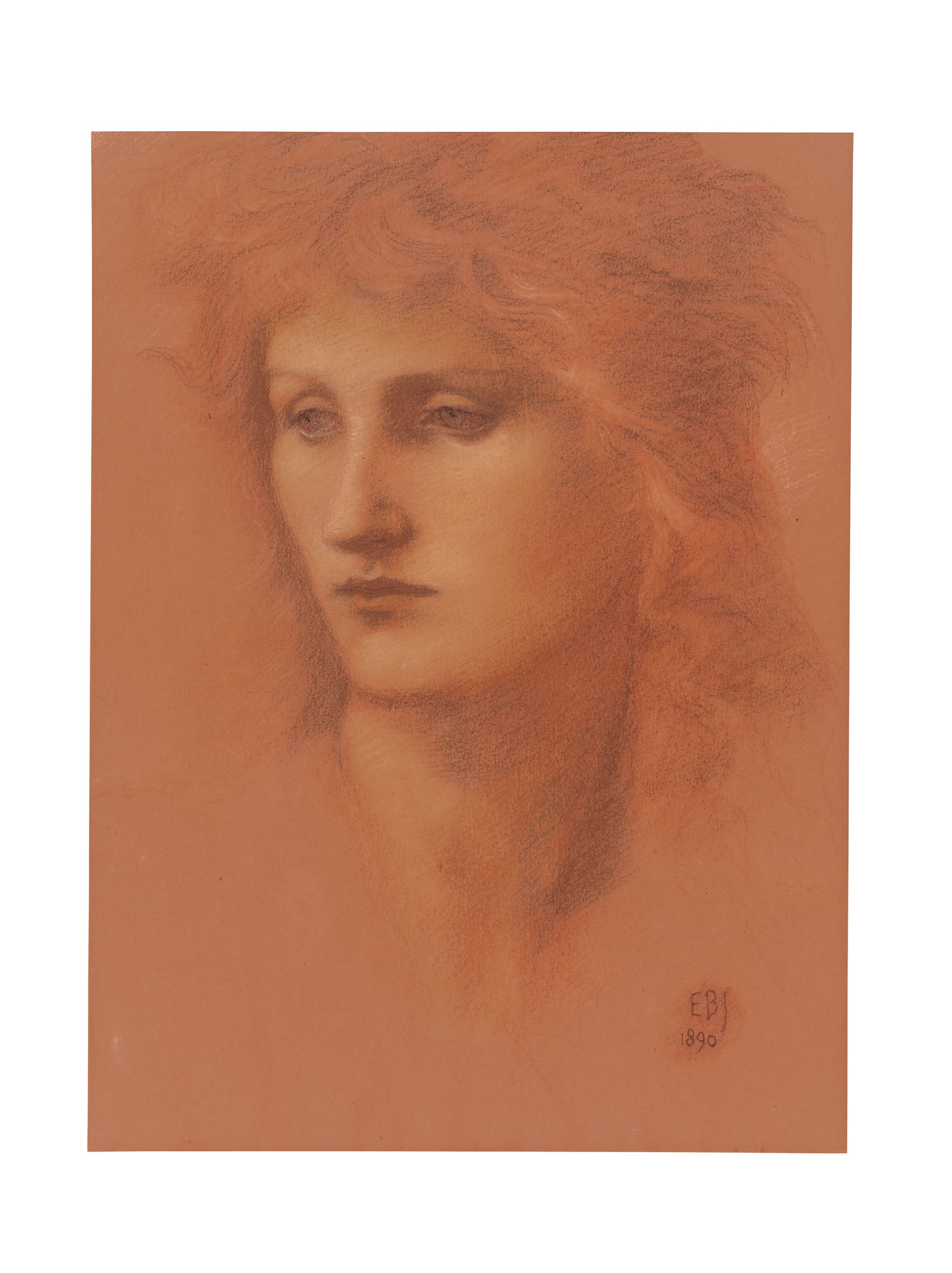 Edward Burne-Jones — Портрет молодой женщины (Энни Кин), изображение 1
