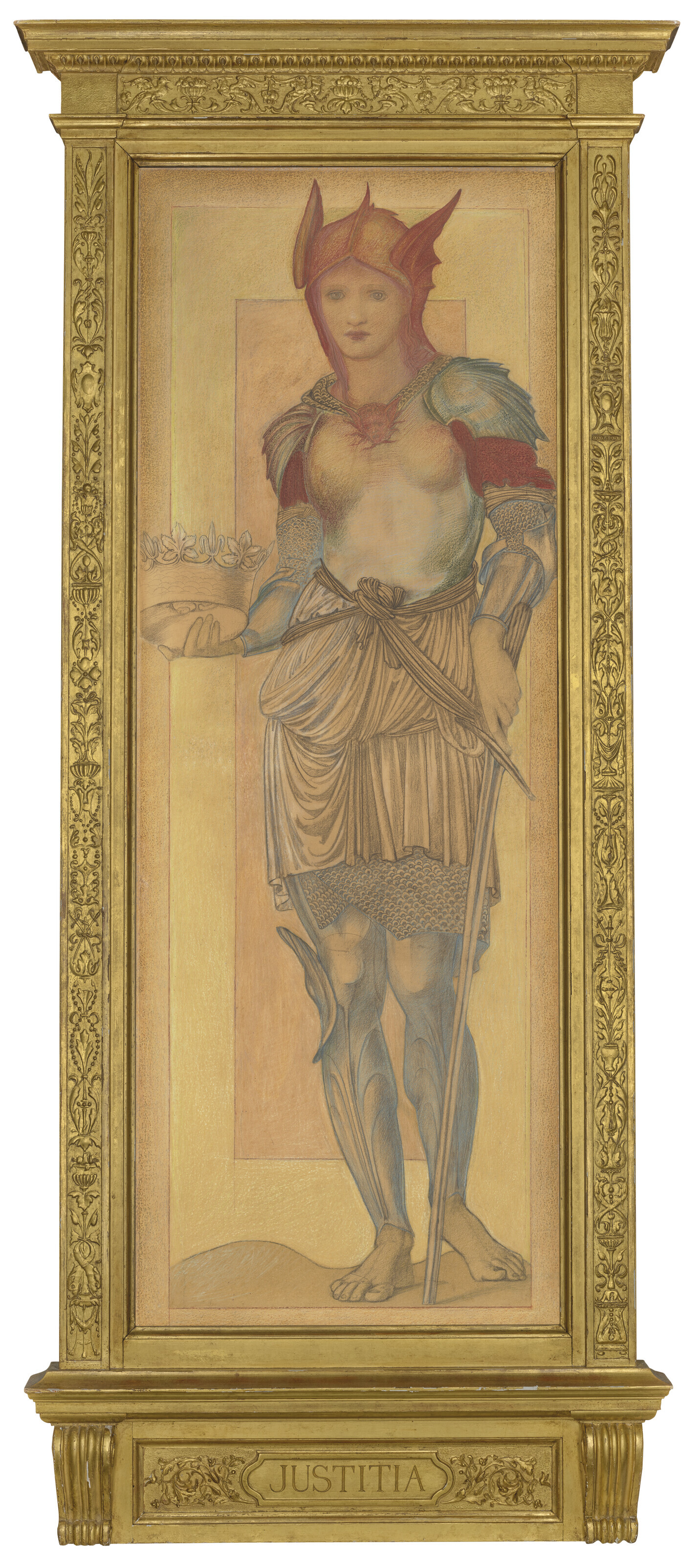 Edward Burne-Jones — Юстиция, для витража в соборе Святого Павла в Калькутте, изображение 2