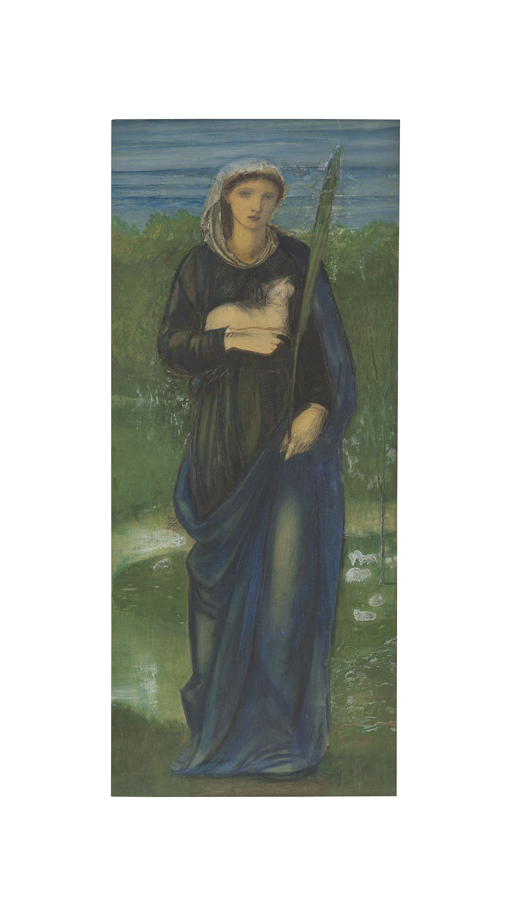 Edward Burne-Jones — Святая Агнесса, изображение 1