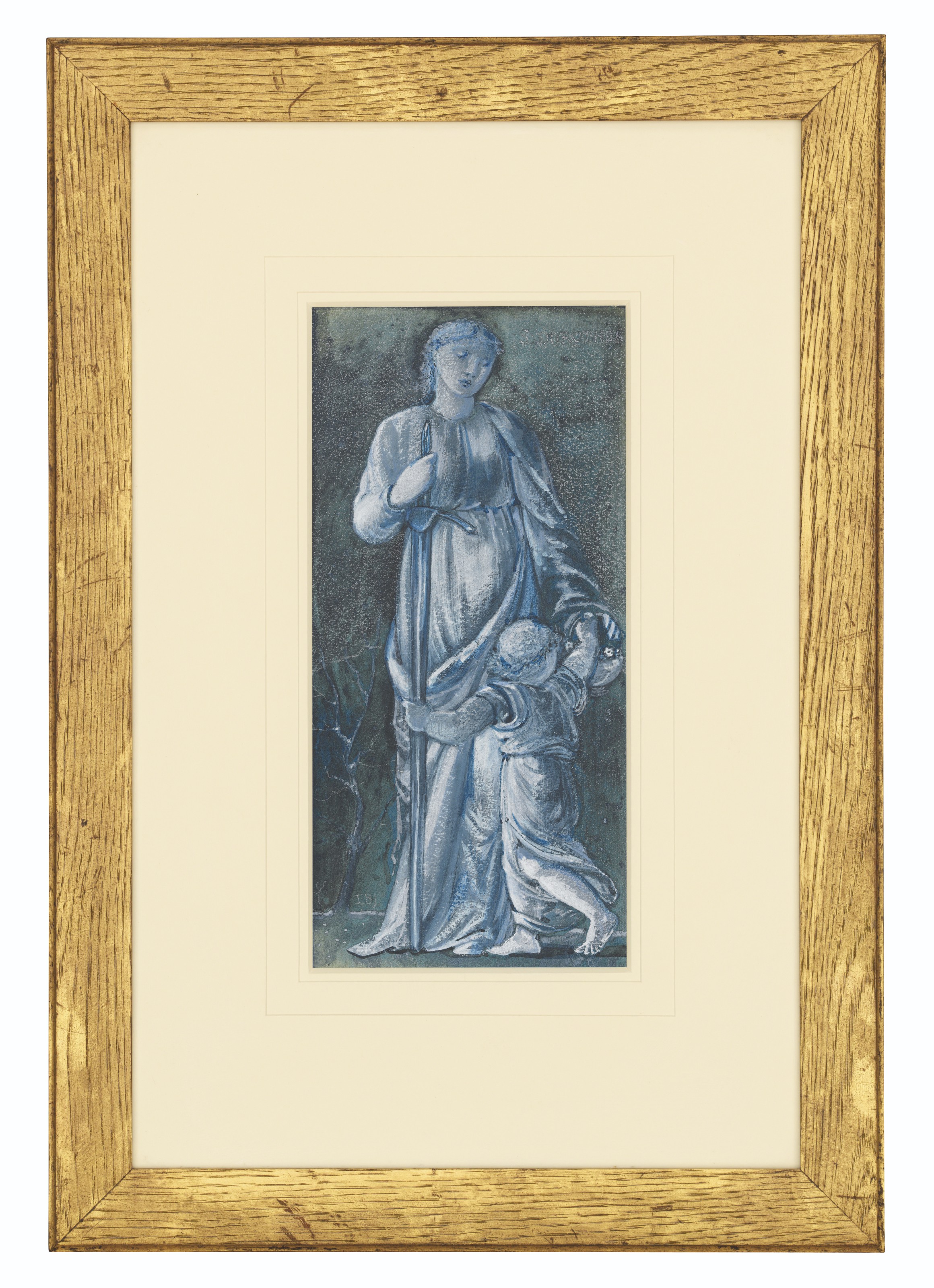 Edward Burne-Jones — Святая Доротея и святая Варвара, изображение 5