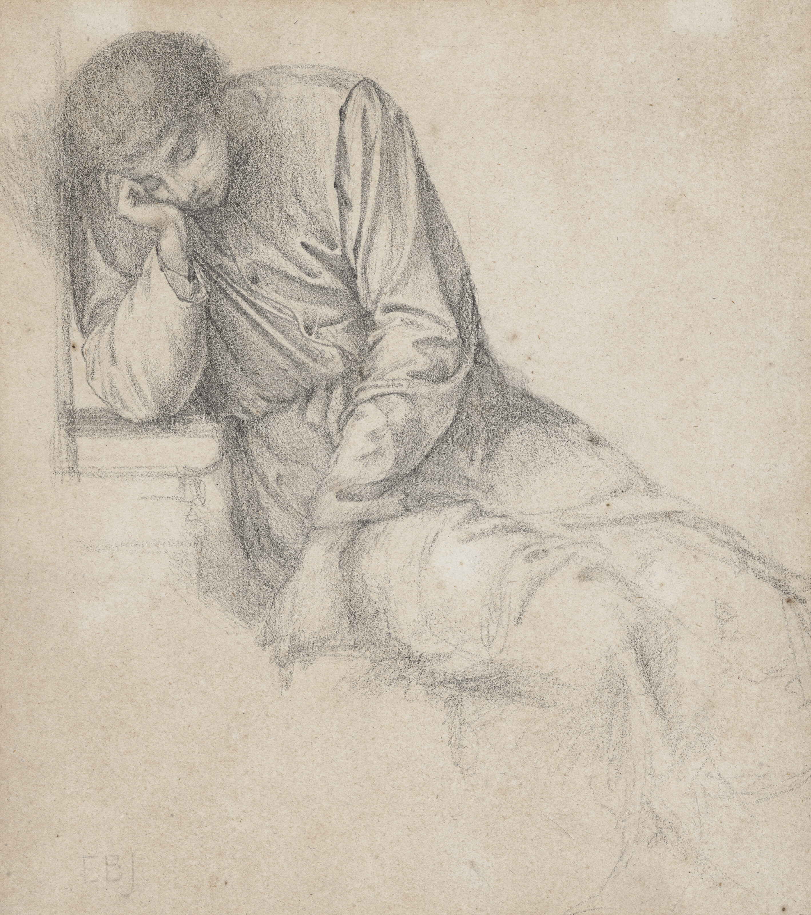 Edward Burne-Jones — Этюд к "Мечте Чосера о хороших женщинах", изображение 1